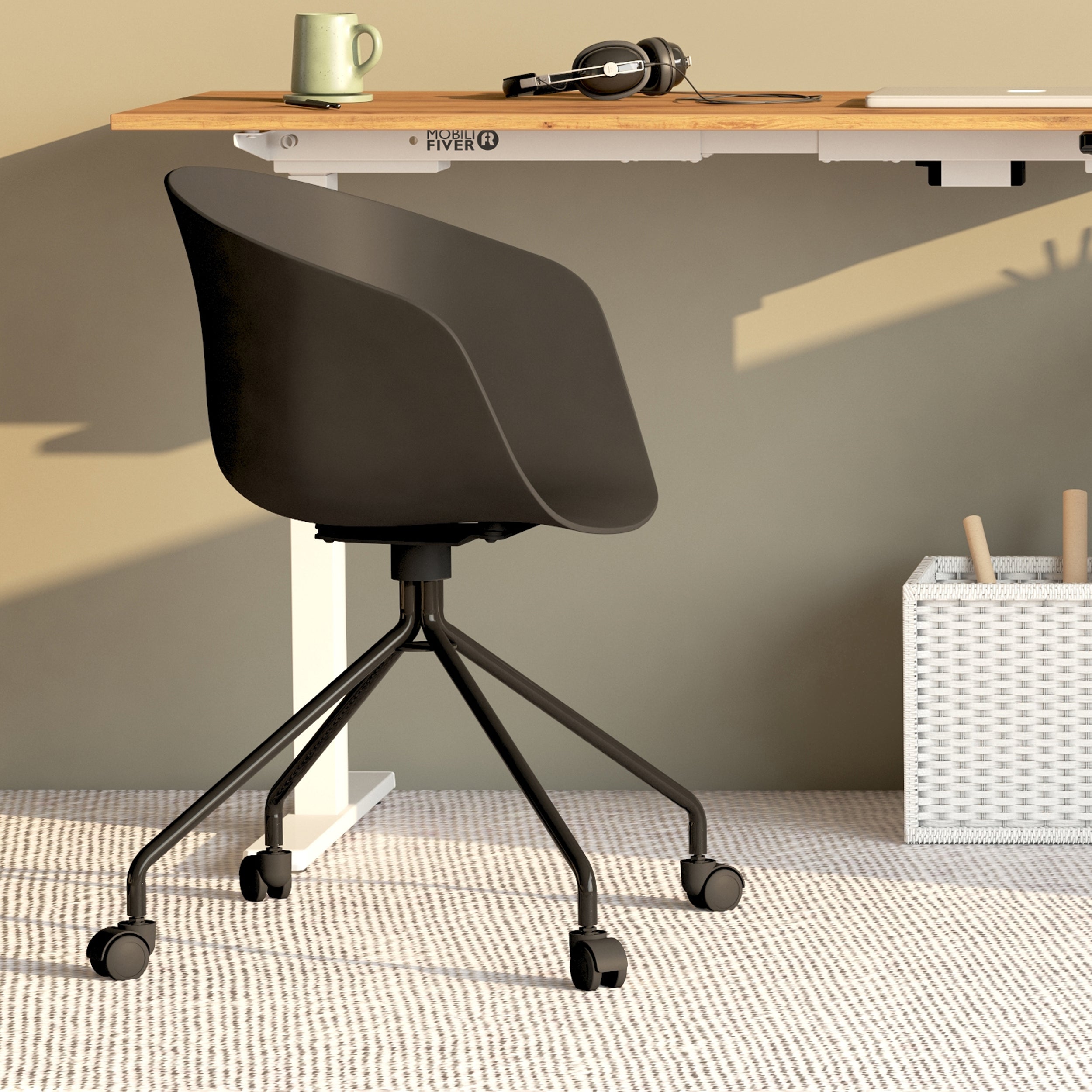 Clara office swivel chair, Black - Detail image 1