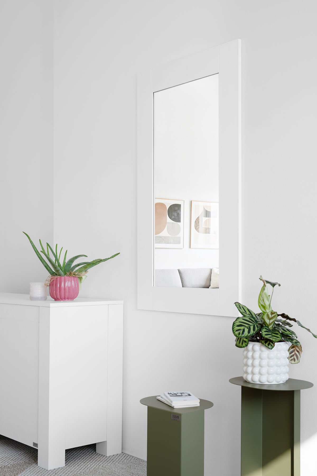 Evolution Rectangular Mirror, 120 x 70 cm, White Ash - Detail image 3