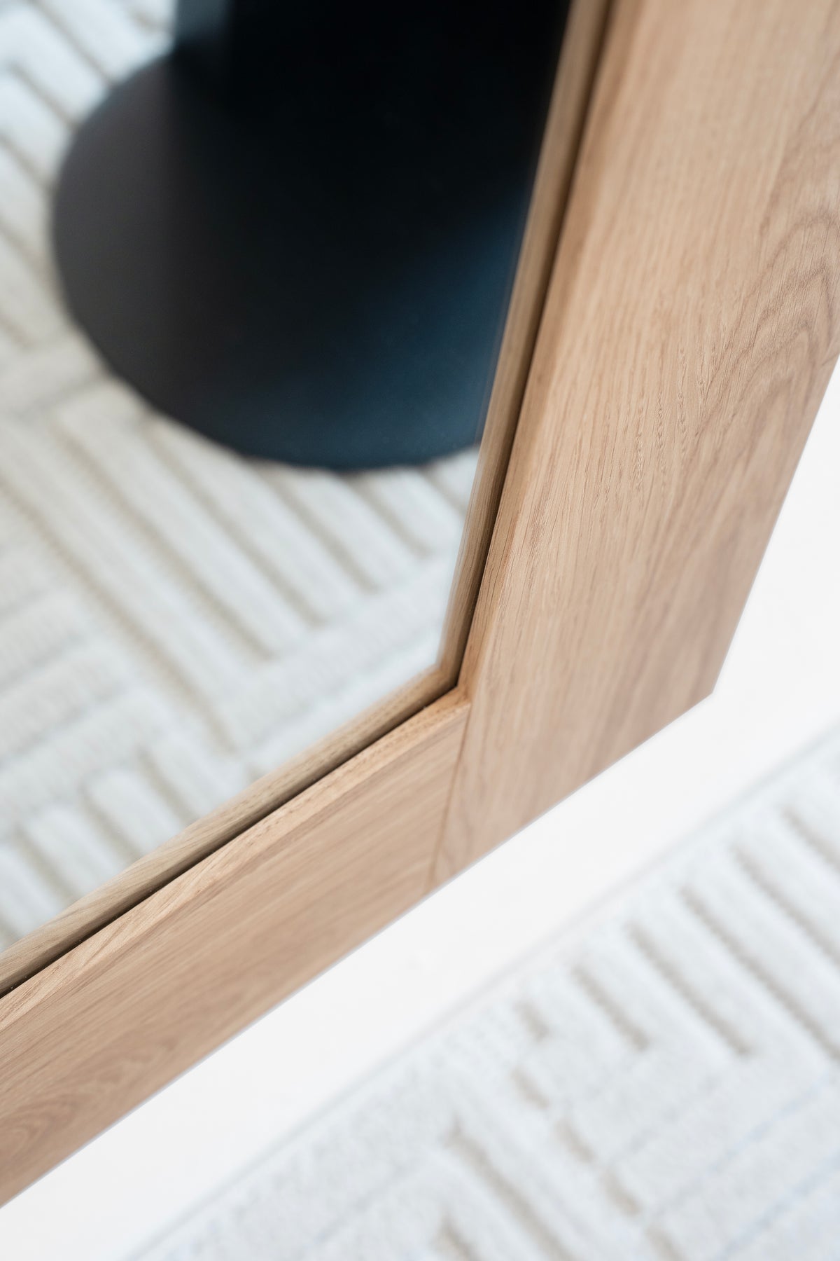 Evolution Rectangular Mirror, 120 x 70 cm, Light Oak - Detail image 7