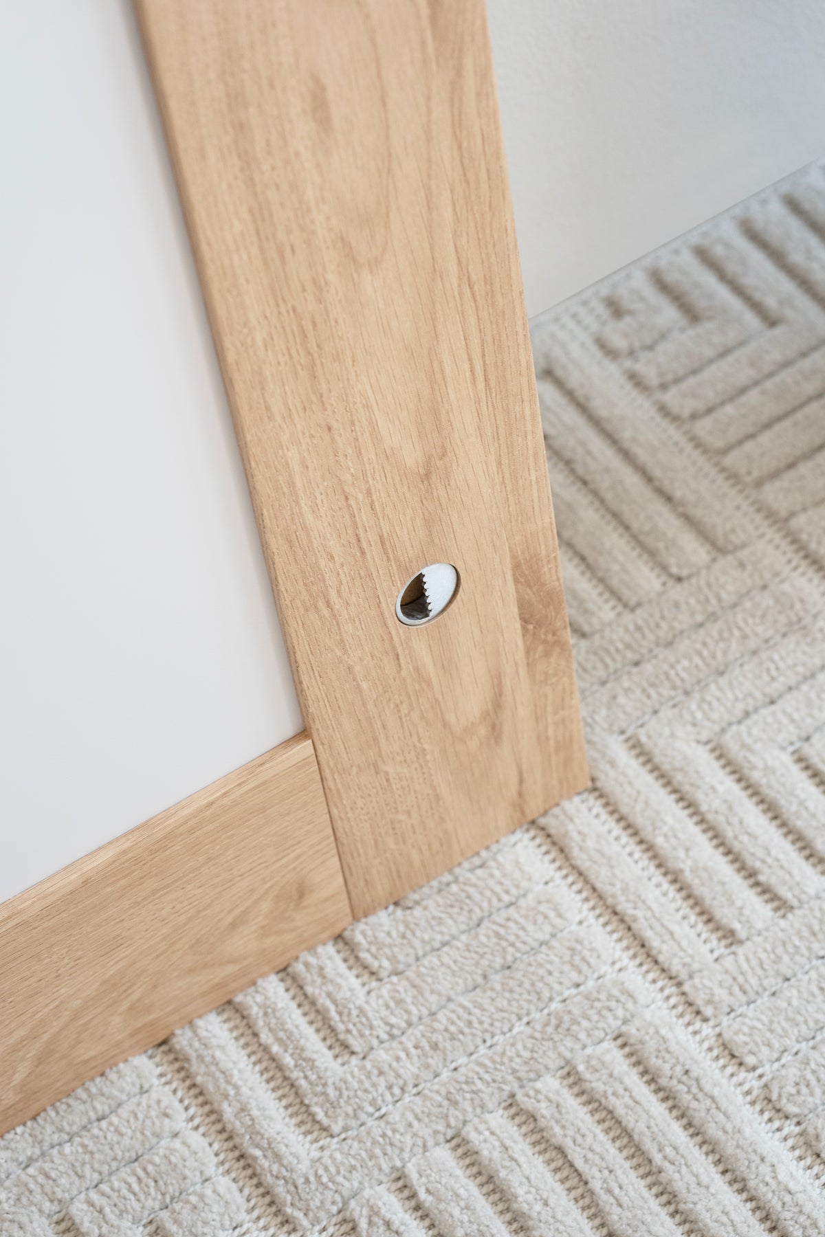 Evolution Rectangular Mirror, 120 x 70 cm, Light Oak - Detail image 10
