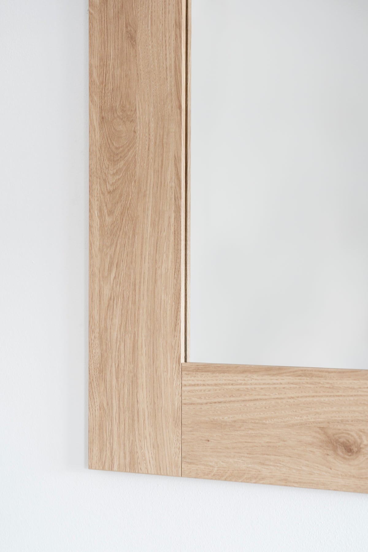 Evolution Rectangular Mirror, 120 x 70 cm, Light Oak - Detail image 6