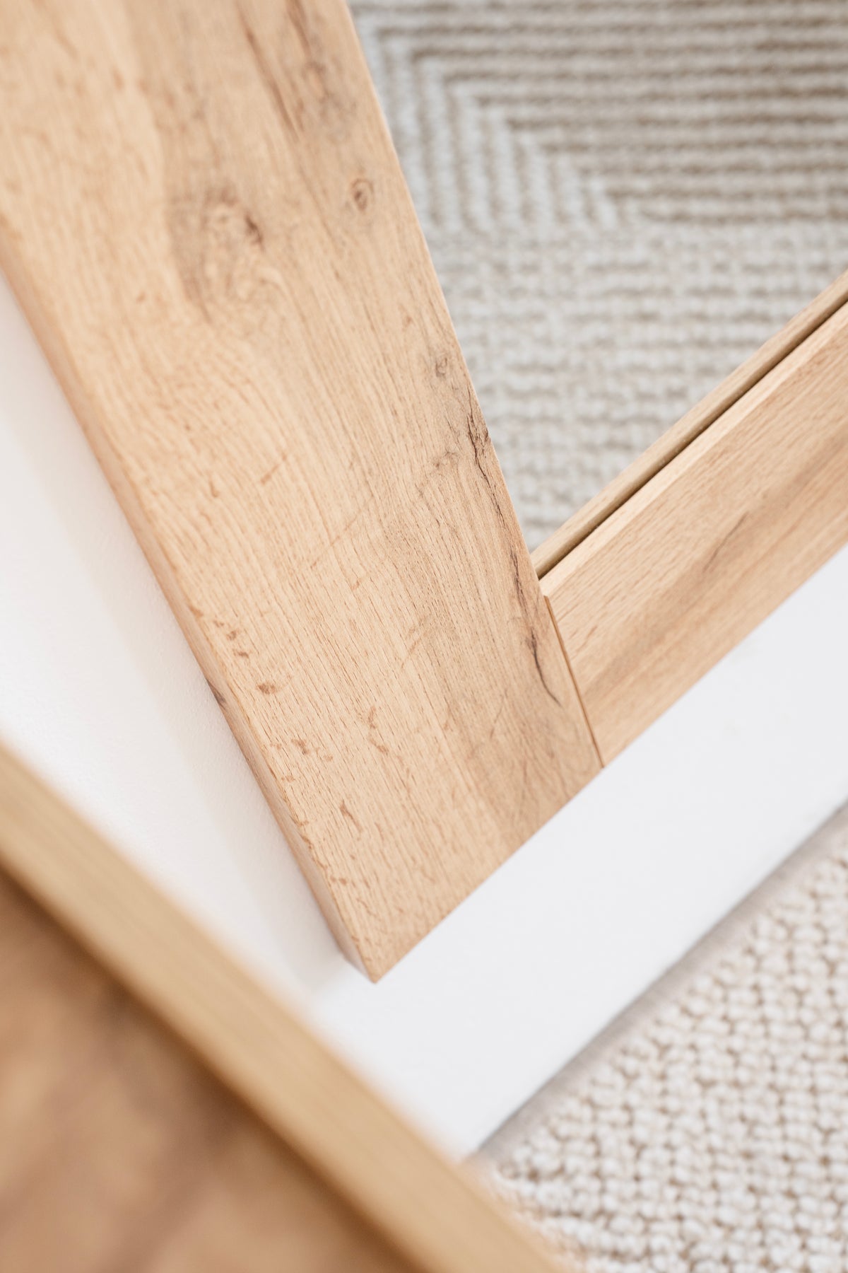 Evolution Rectangular Mirror, 120 x 70 cm, Rustic Oak - Detail image 2