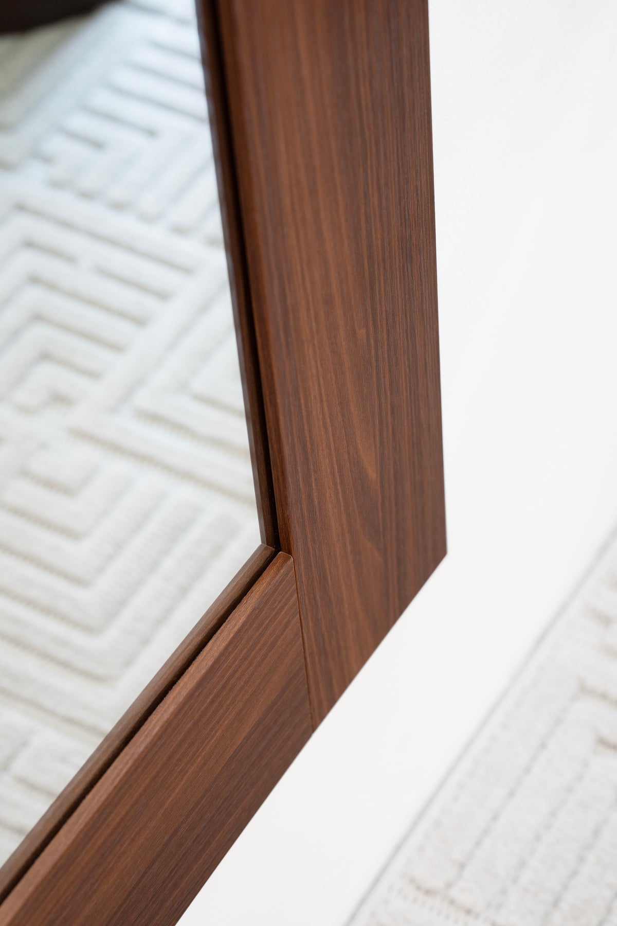 Evolution Rectangular Mirror, 170 x 70 cm, Canaletto Walnut - Detail image 6