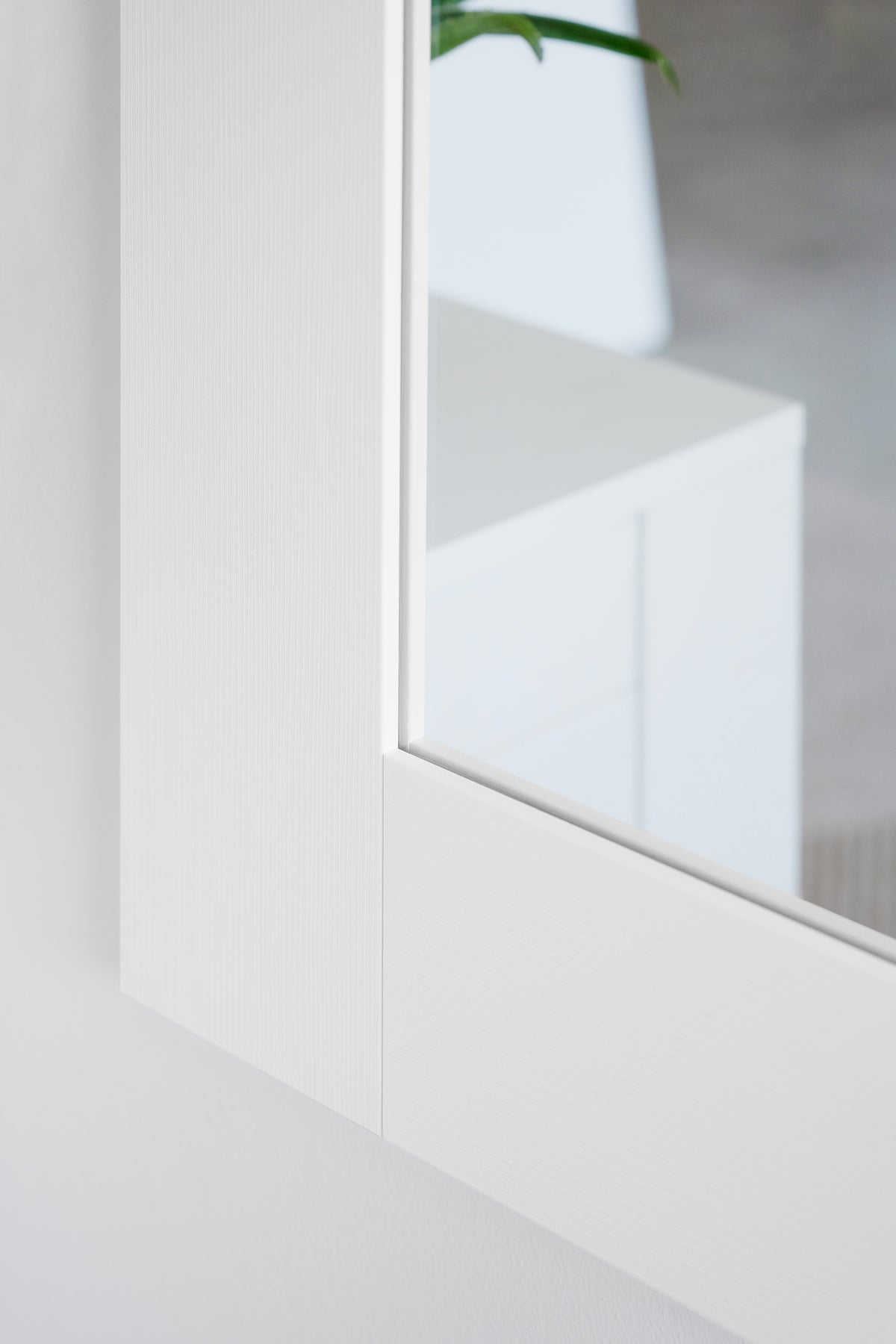 Evolution Rectangular Mirror, 170 x 70 cm, White Ash - Detail image 2