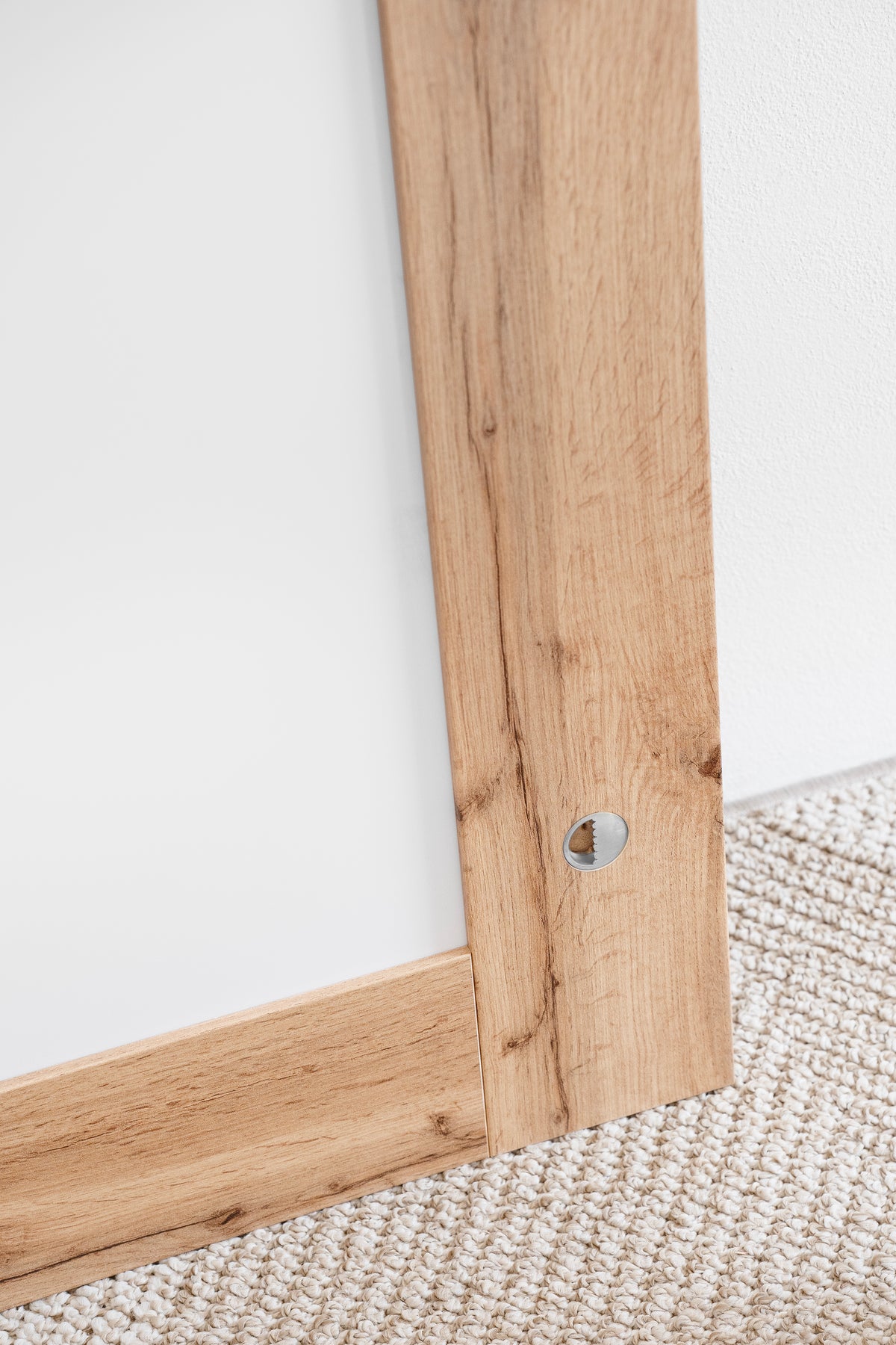 Evolution Rectangular Mirror, 170 x 70 cm, Rustic Oak - Detail image 8