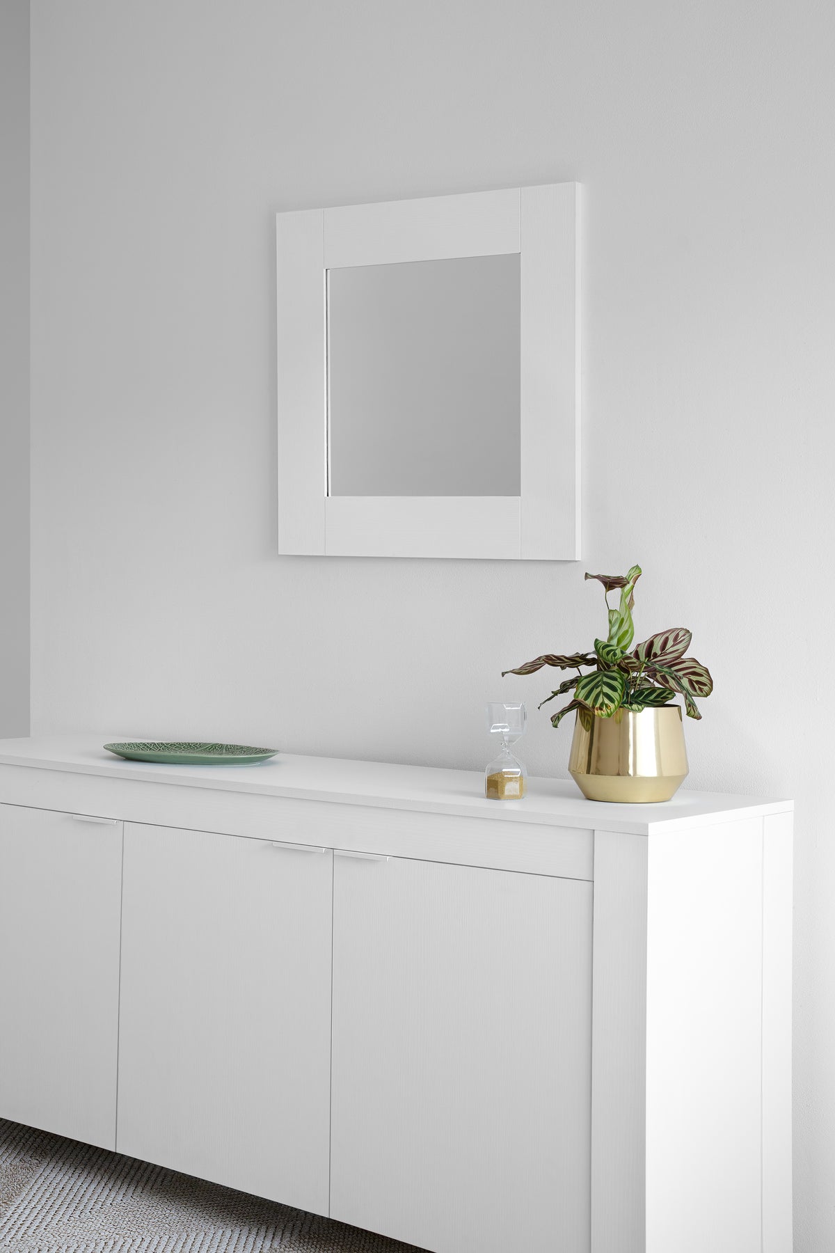 Evolution Rectangular Mirror, 70 x 70 cm, White Ash - Detail image 3