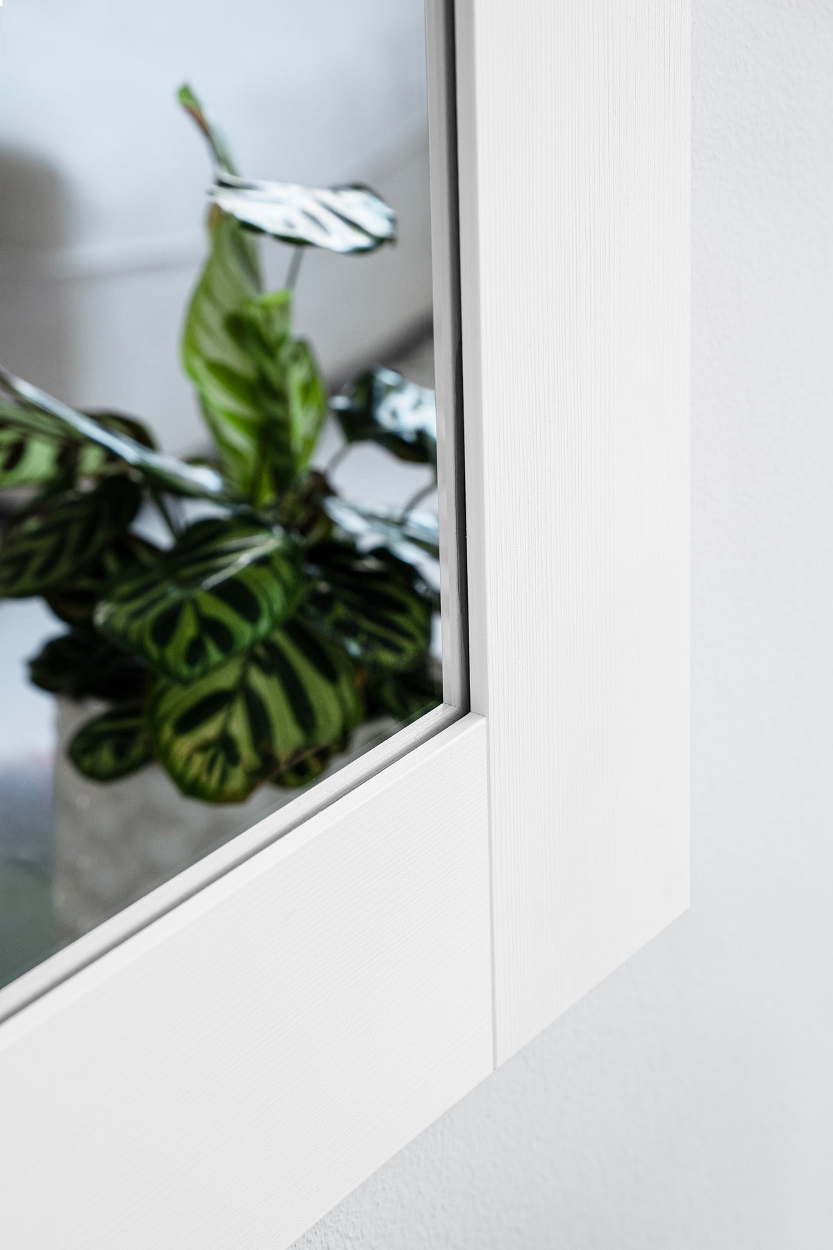 Evolution Rectangular Mirror, 70 x 70 cm, White Ash - Detail image 5
