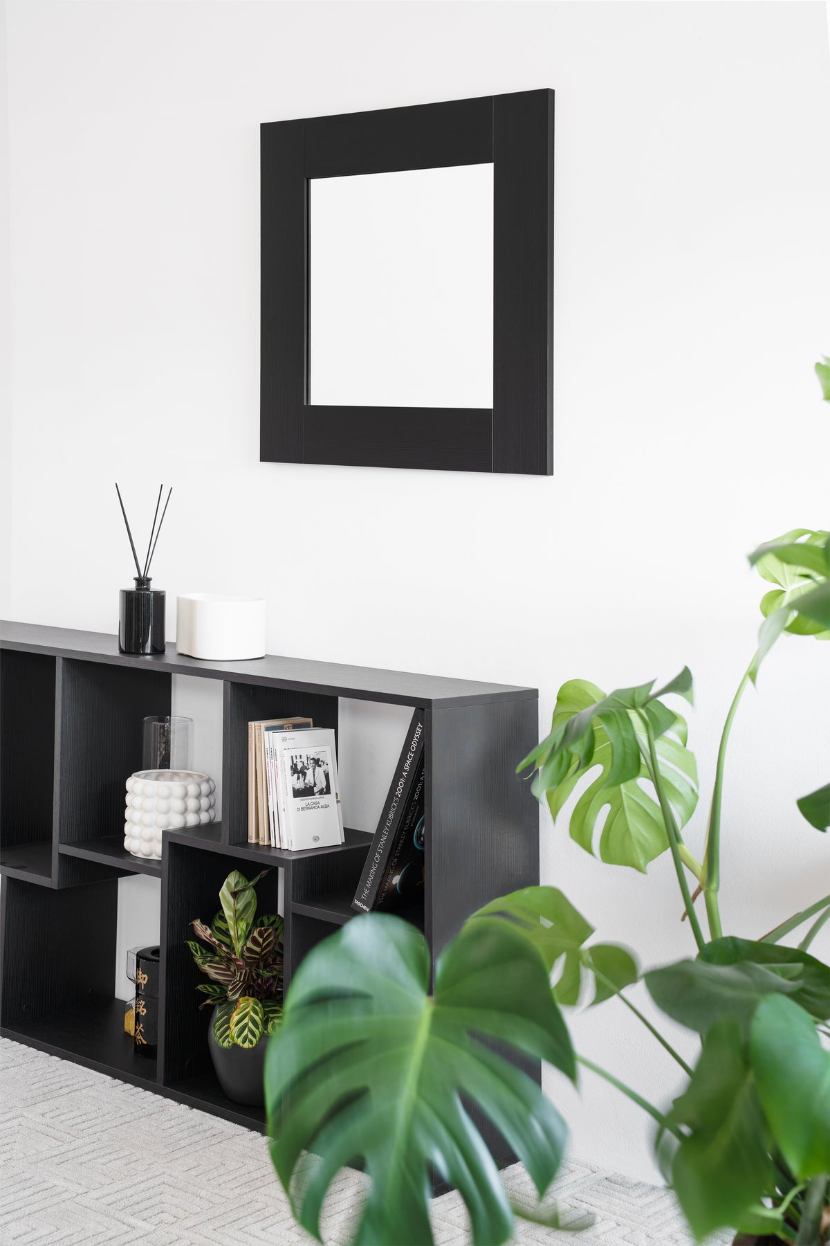 Evolution Rectangular Mirror, 70 x 70 cm, Black Ash - Detail image 2