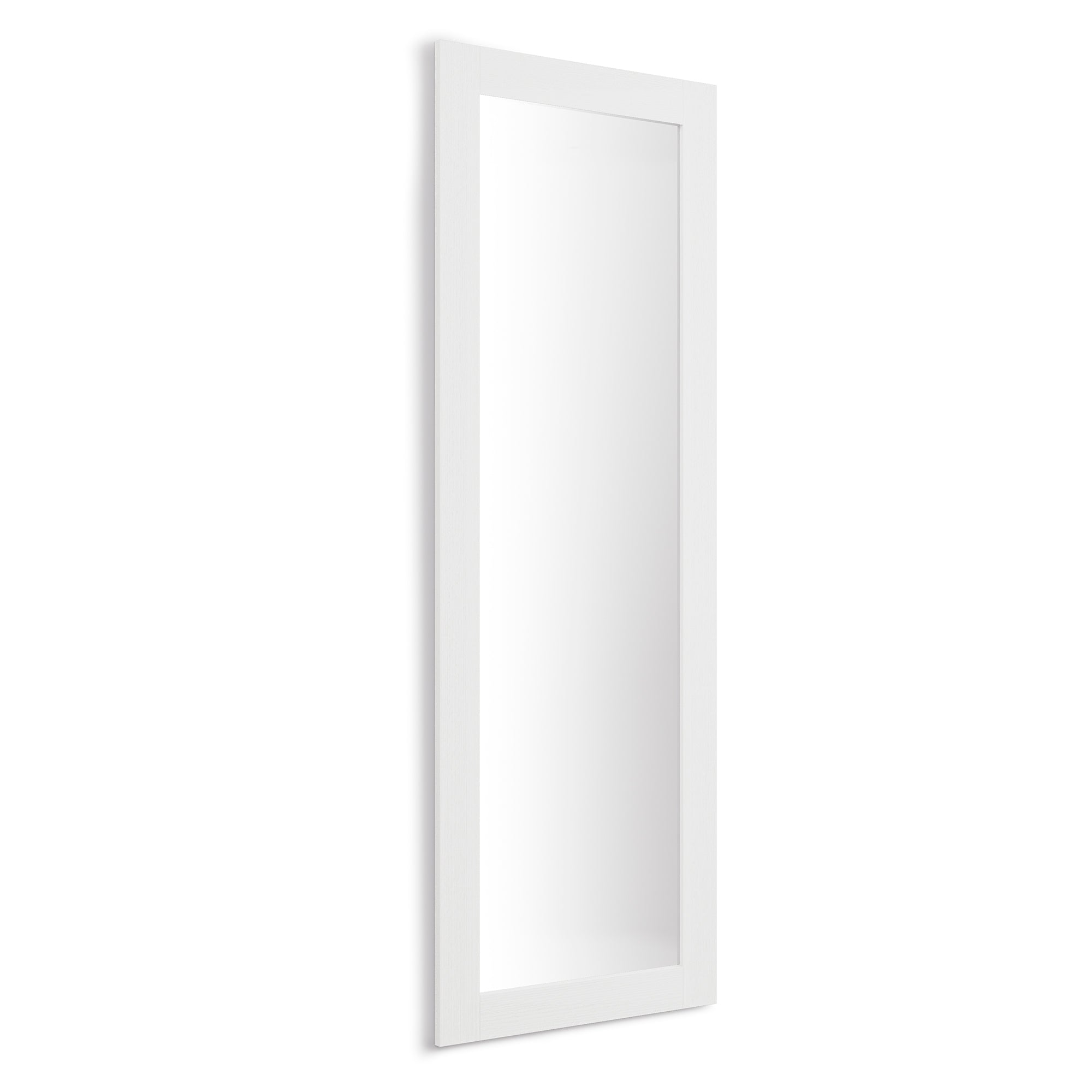 Specchiera rettangolare Rachele 170x60 cm, Bianco Frassino