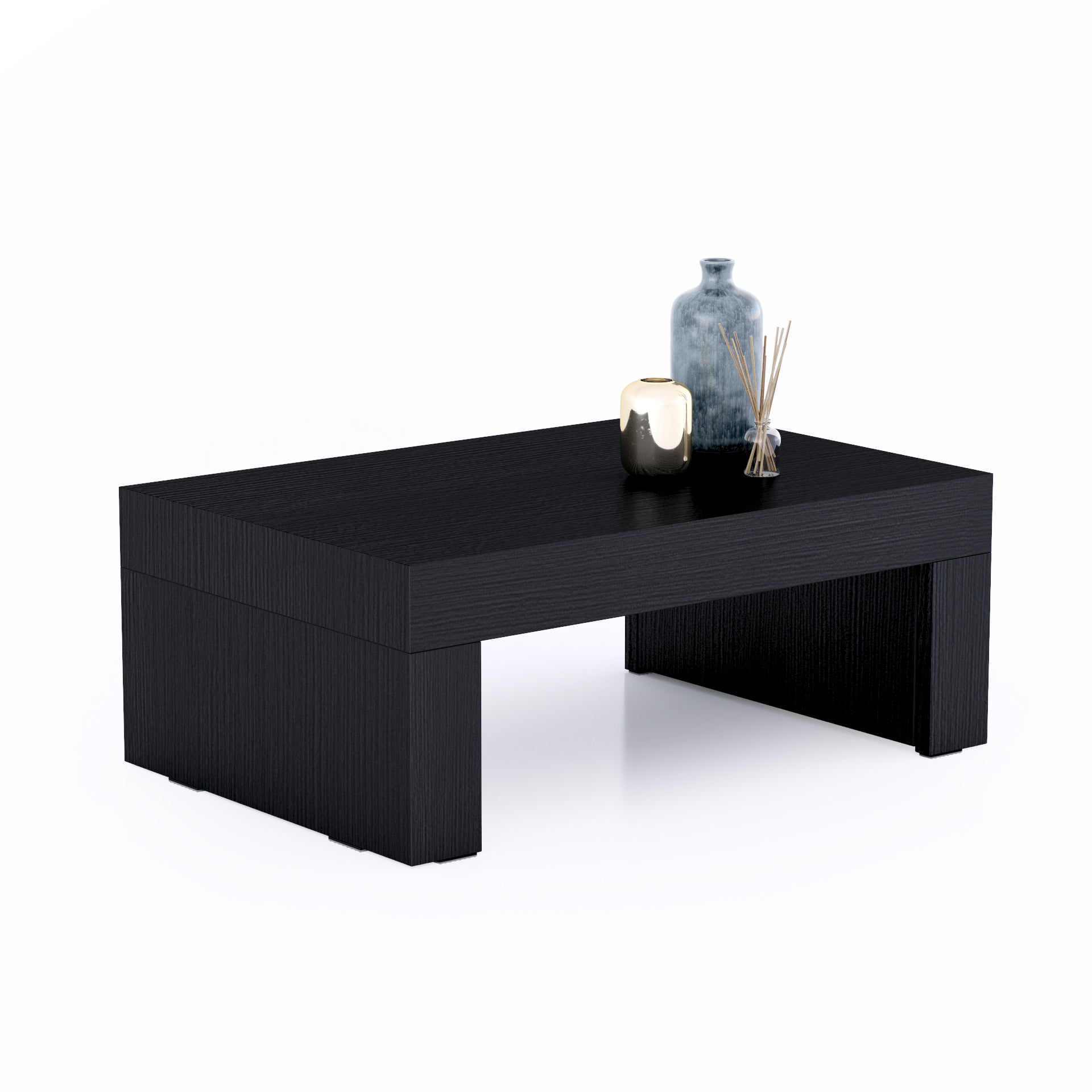 Tavolino Evolution 90x60, Nero Frassino
