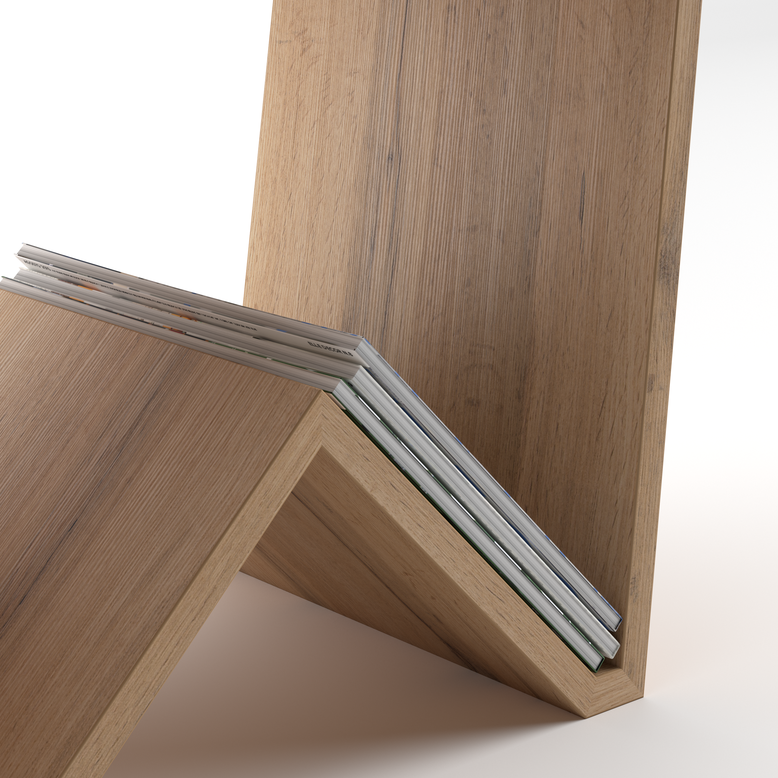 Table basse moderne Emma, Bois Rustique - Detail image 2