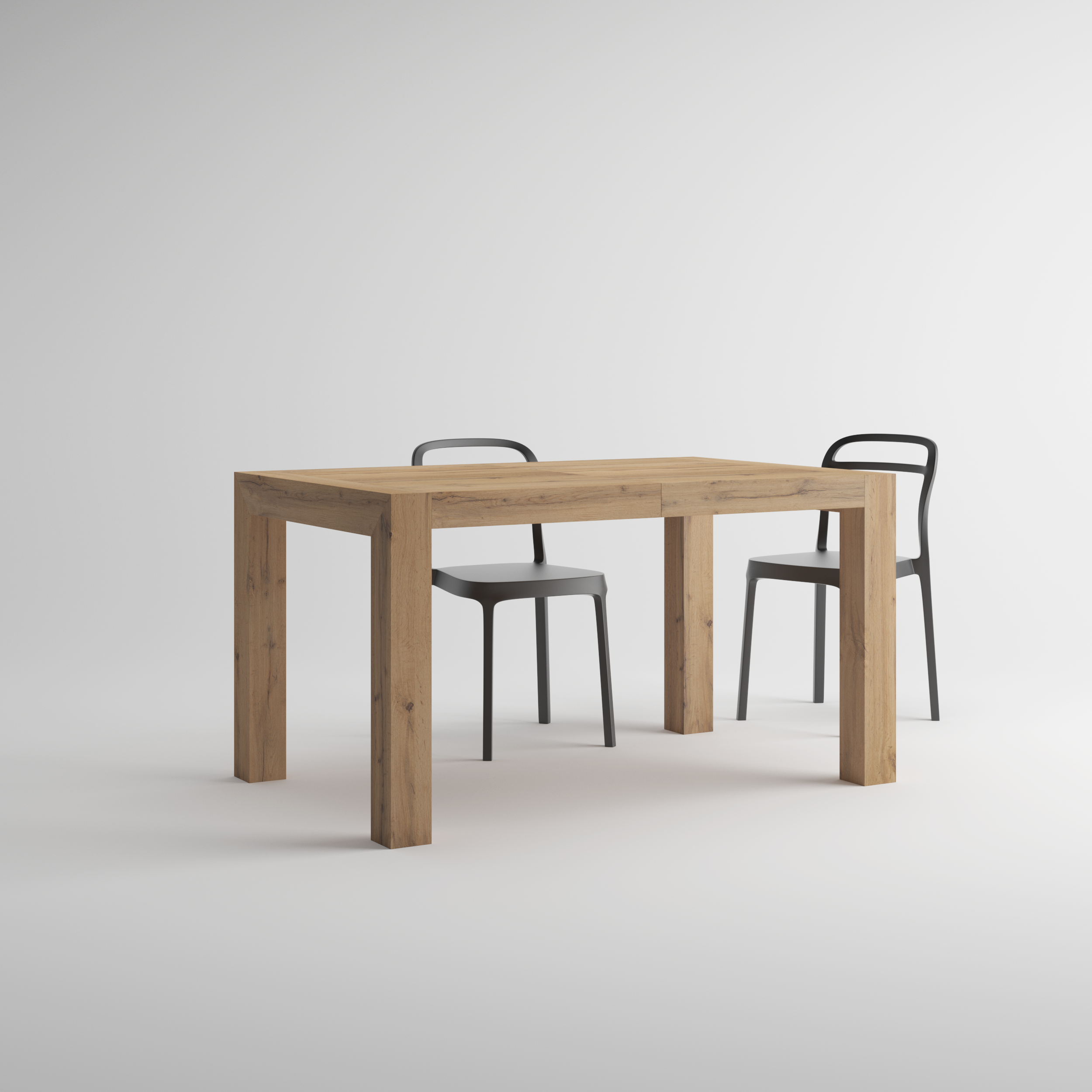 Mesa Extensível Moderna, Iacopo, 140(220)x90 cm, Carvalho Rústico - Detail image 4