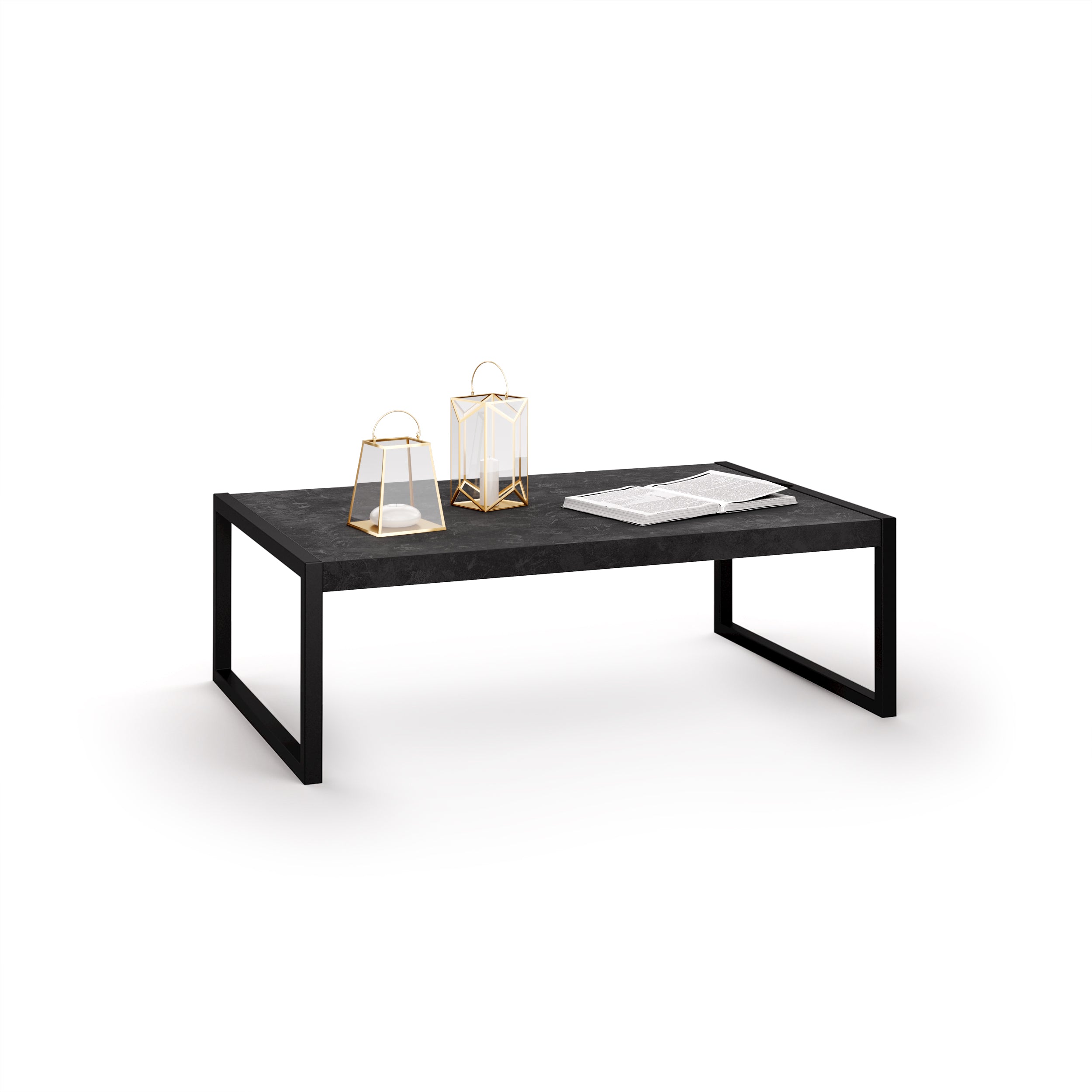 Luxury, Couchtisch, schwarzer Beton