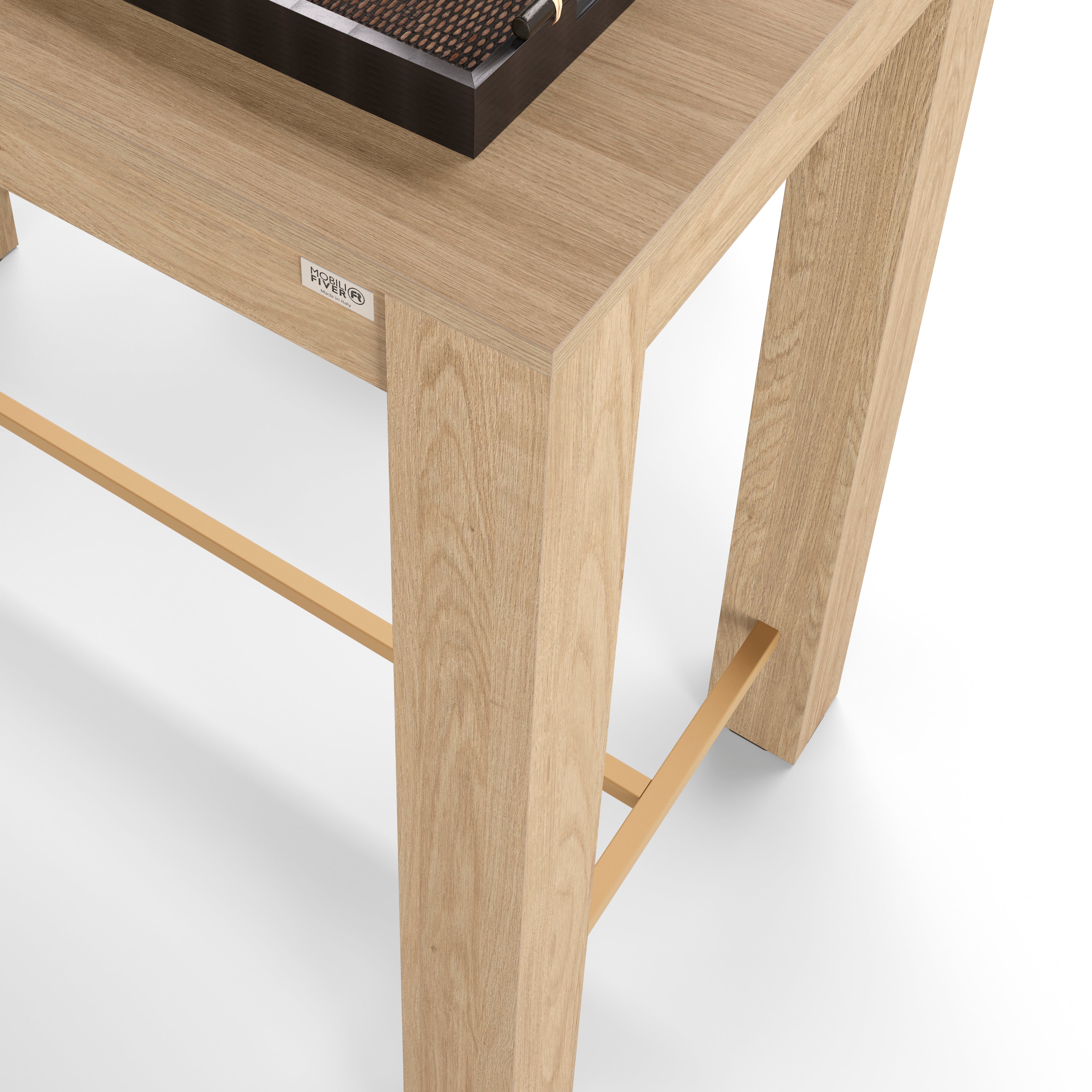 Tavolo Alto Rachele 170x60 cm, Rovere Naturale - Immagine dettaglio 2