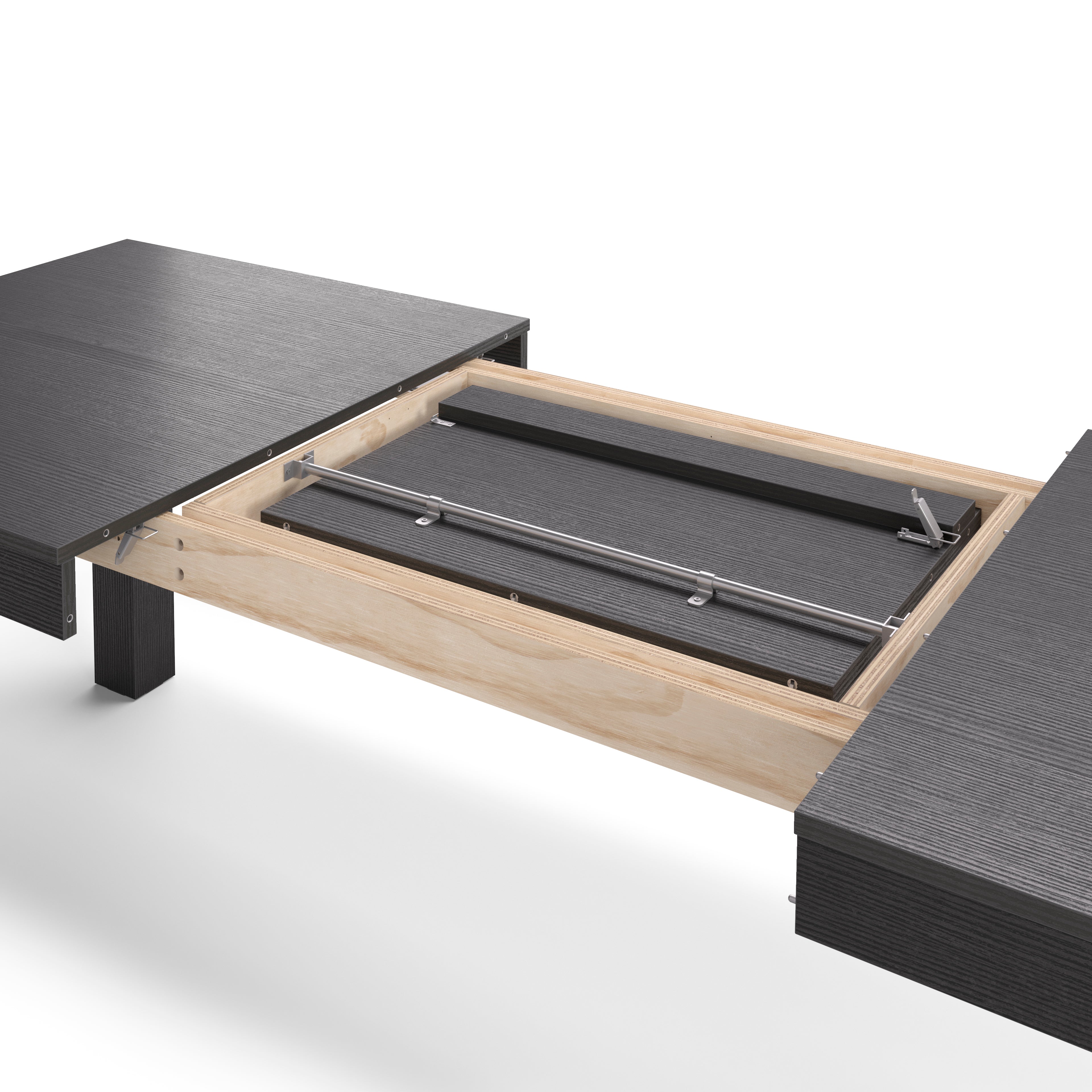 Mesa extensível Rachele 160(225)x90 cm, Freixo Preto - Detail image 2