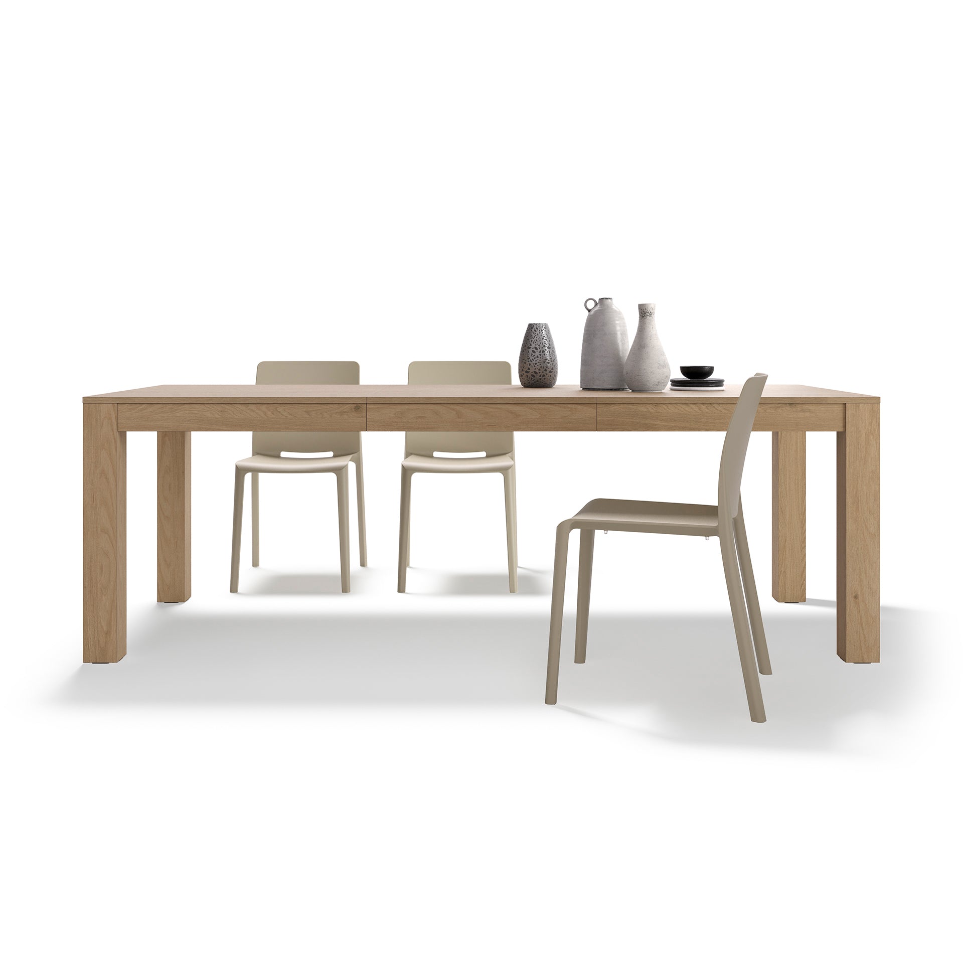 Ausziehbarer Tisch Rachele 160(225)x90 cm, Wildeiche
