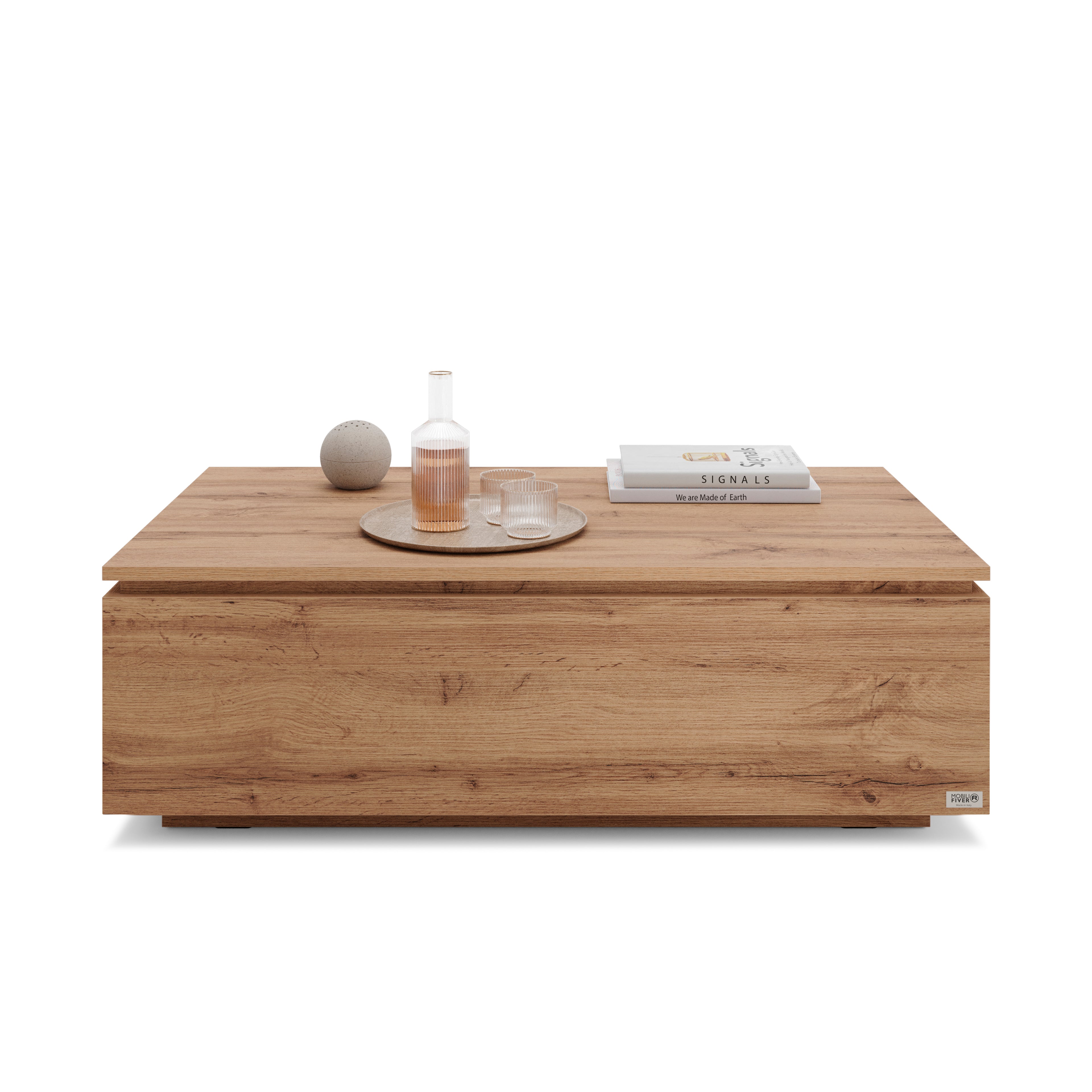 Table basse avec coffre, X, Bois Rustique - Detail image 2