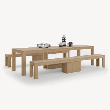 Extendable Console Tables with Benches