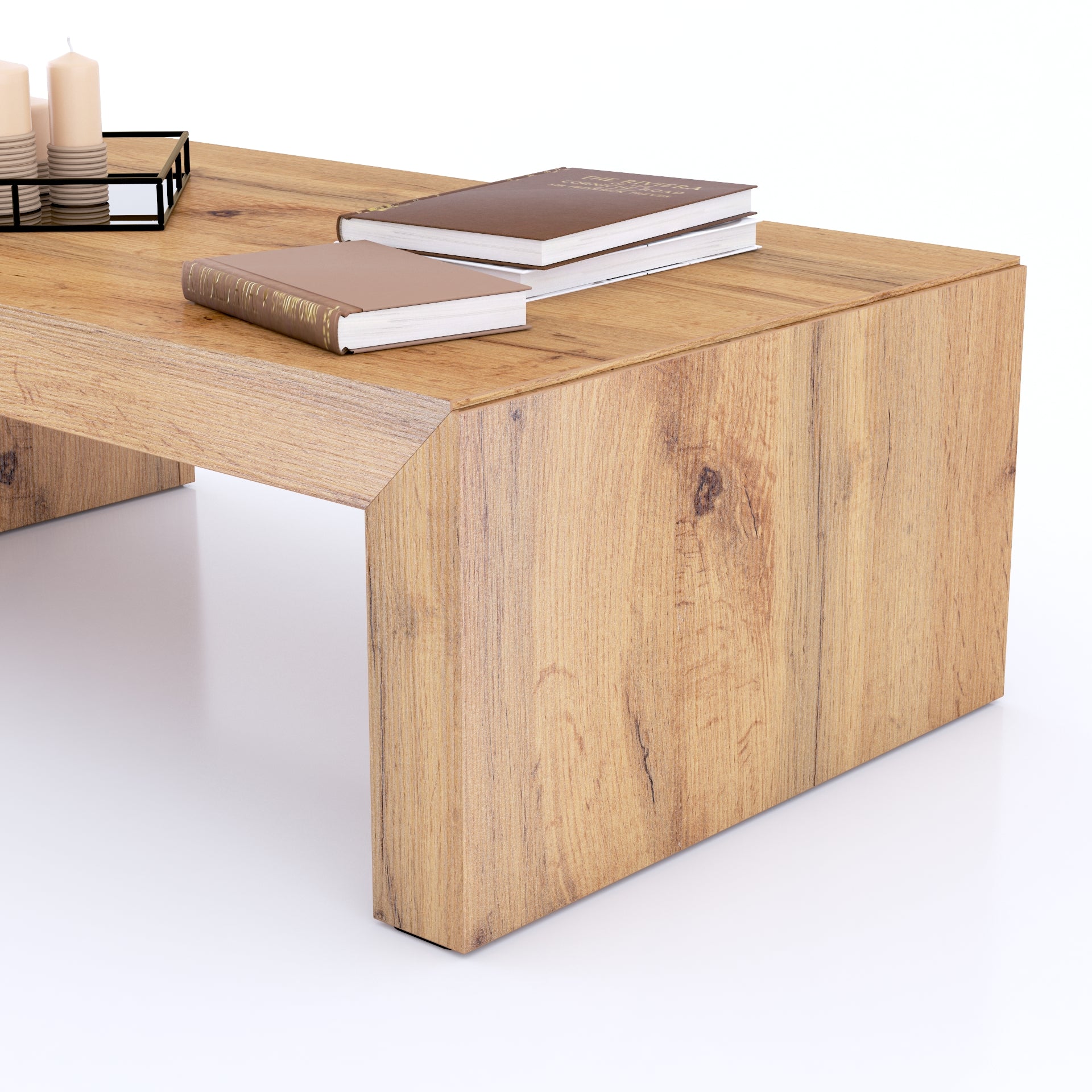 Angelica Coffee Table, Rustic Oak - Detail image 2