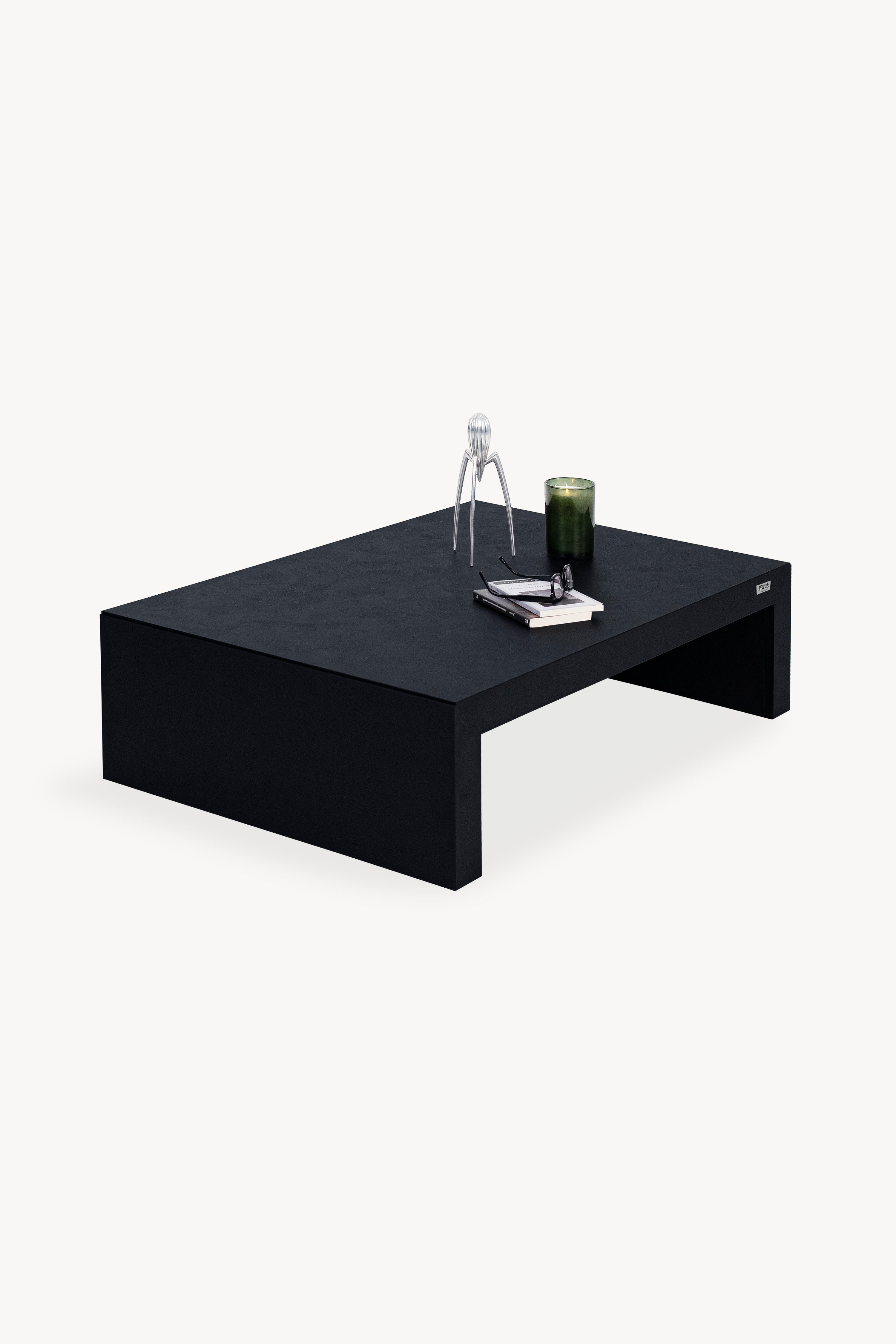 Tavolino Angelica 110x75 cm, Nero Cemento - Immagine principale