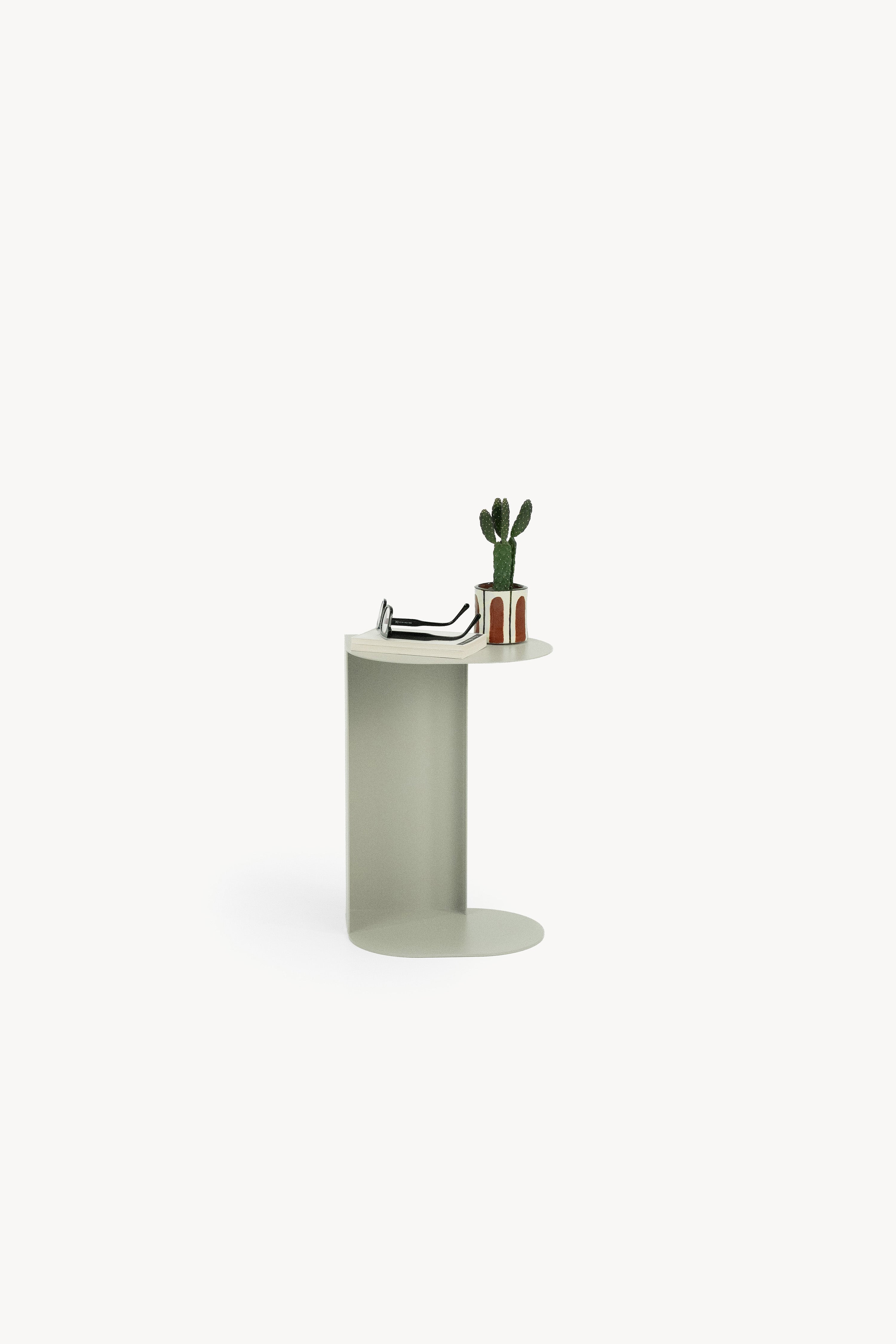 Camilla Metal Side Table, 31x24x45 cm, Beige