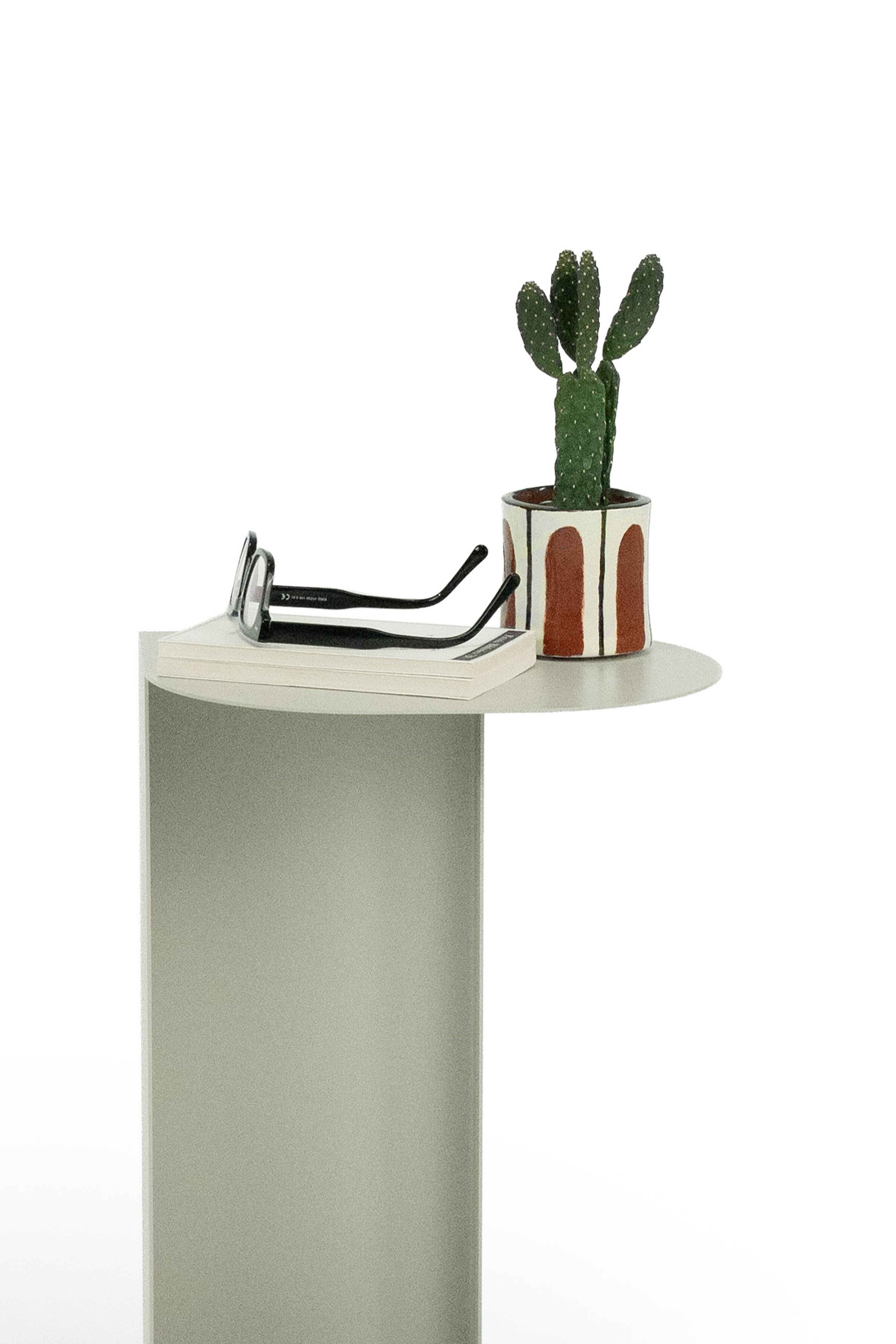 Camilla Metal Side Table, 31x24x45 cm, Beige - Detail image 5