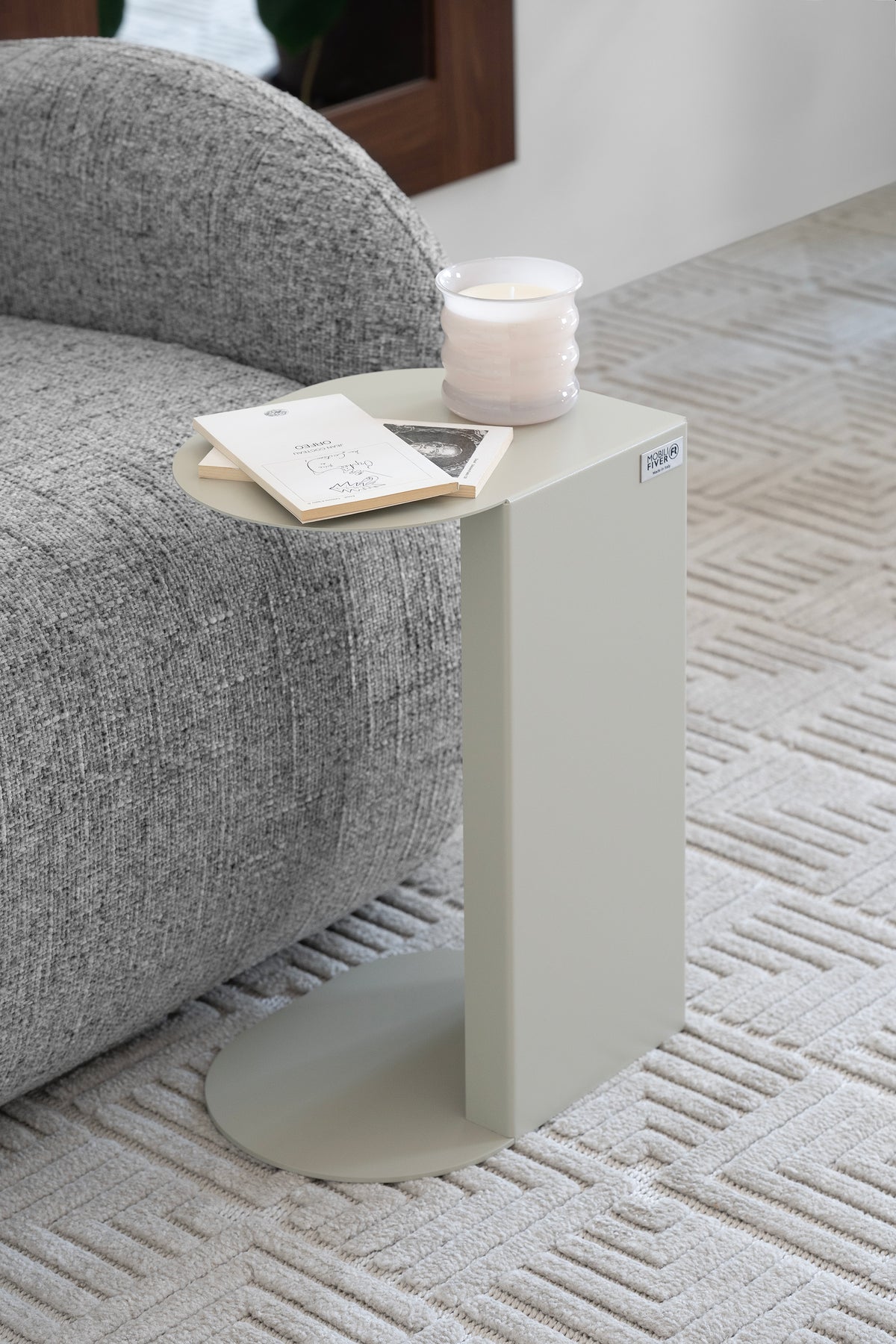 Beistelltisch aus Metall Camilla, 30x22,5x45 cm, Beige - Detailbild 5