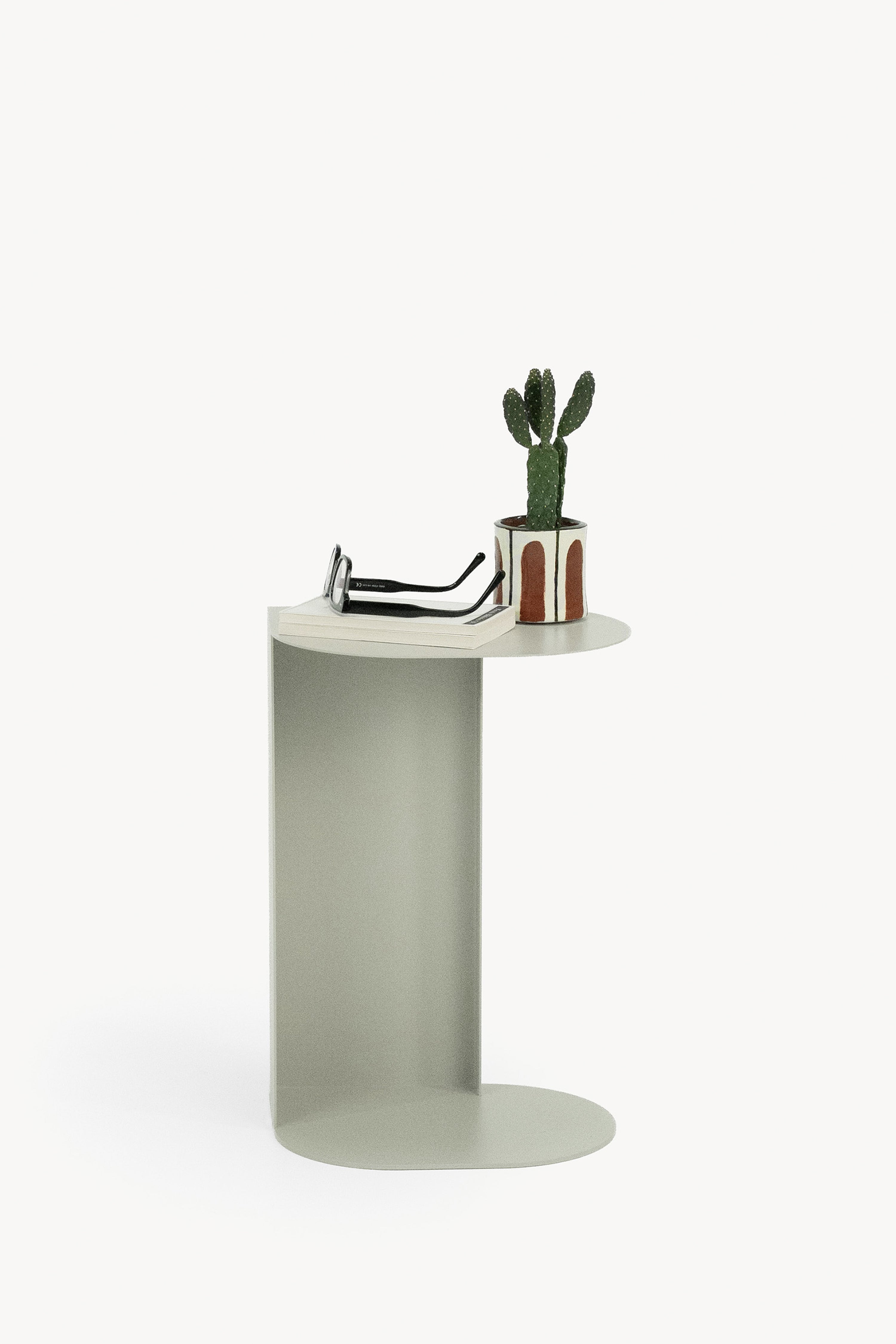 Camilla Metal Side Table, 31x24x45 cm, Beige
