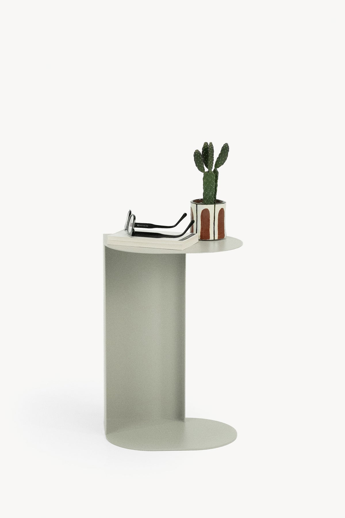 Beistelltisch aus Metall Camilla, 30x22,5x45 cm, Beige - Hauptbild