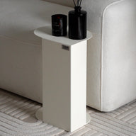 Camilla Metal Side Table, 30x22,5x45 cm, White