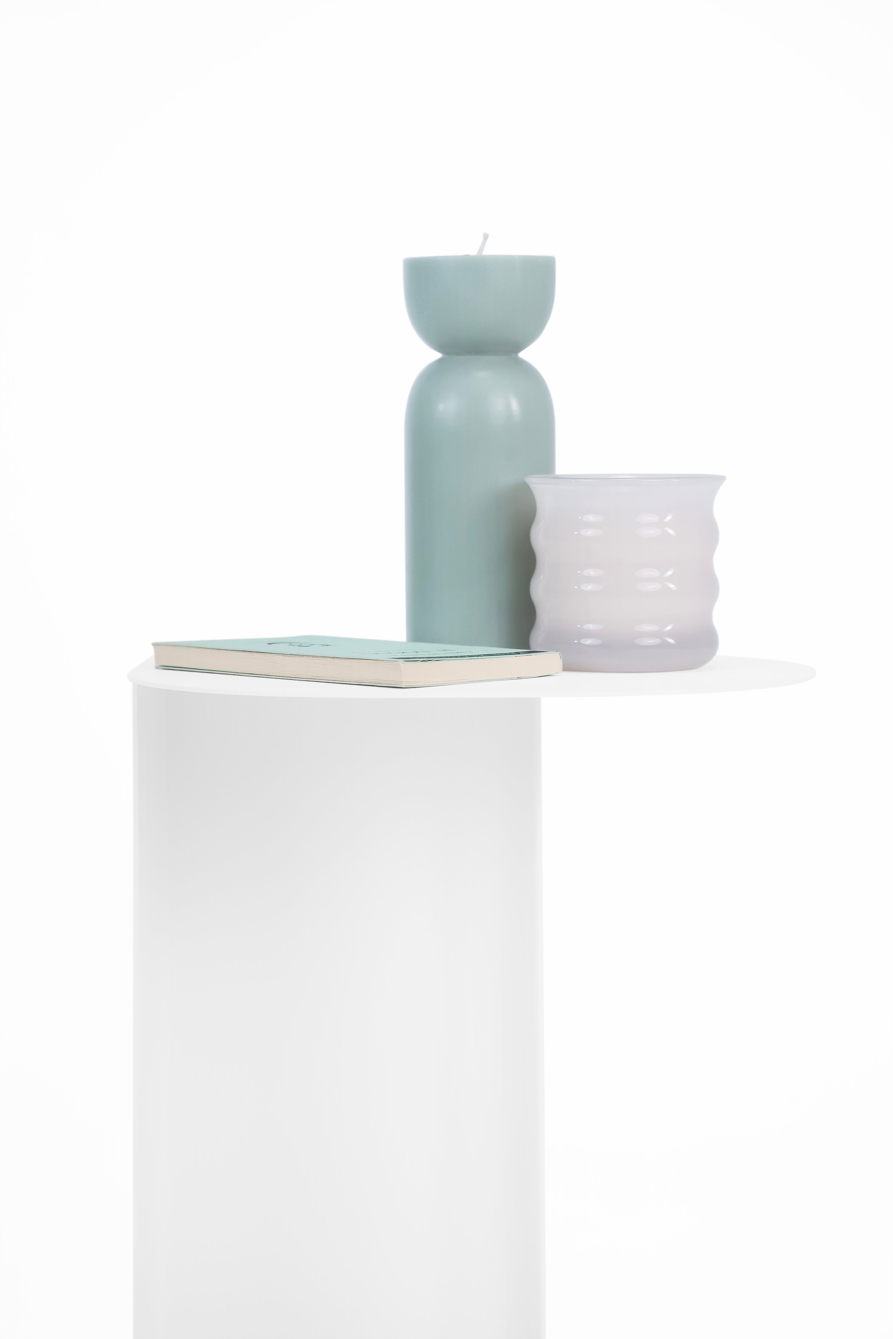Camilla Metal Side Table, 31x24x55 cm, White - Detail image 3