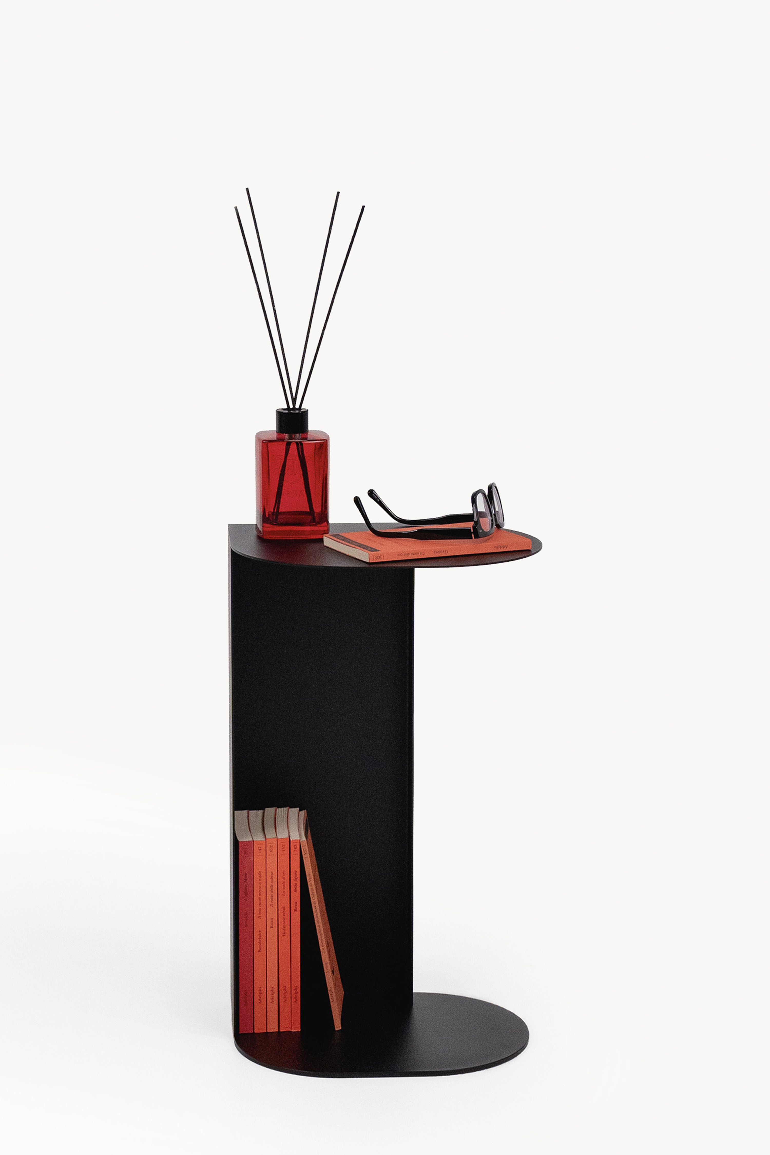 Camilla Metal Side Table, 31x24x55 cm, Black