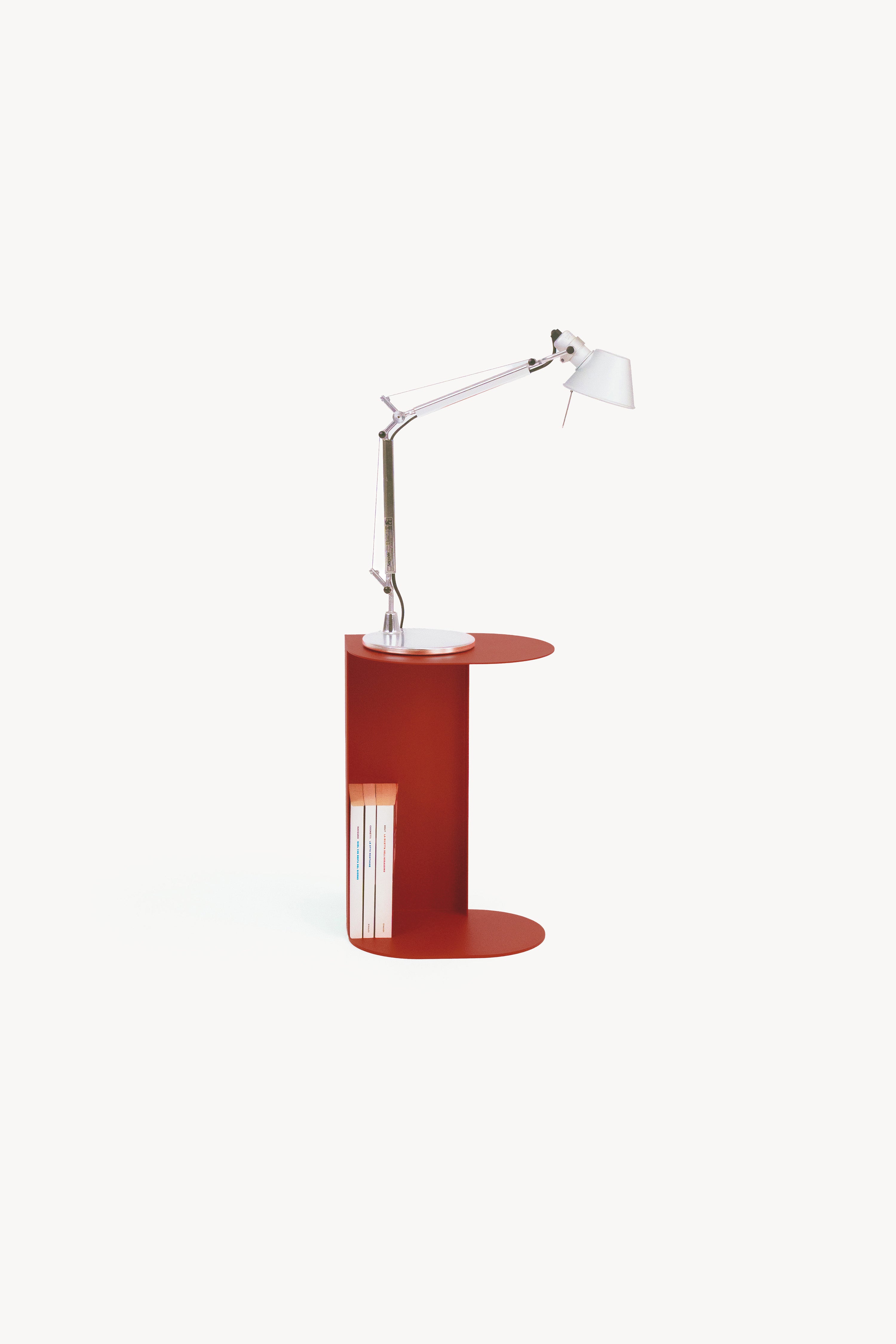 Camilla Metal Side Table, 31x24x45 cm, Terracotta - Detail image 1