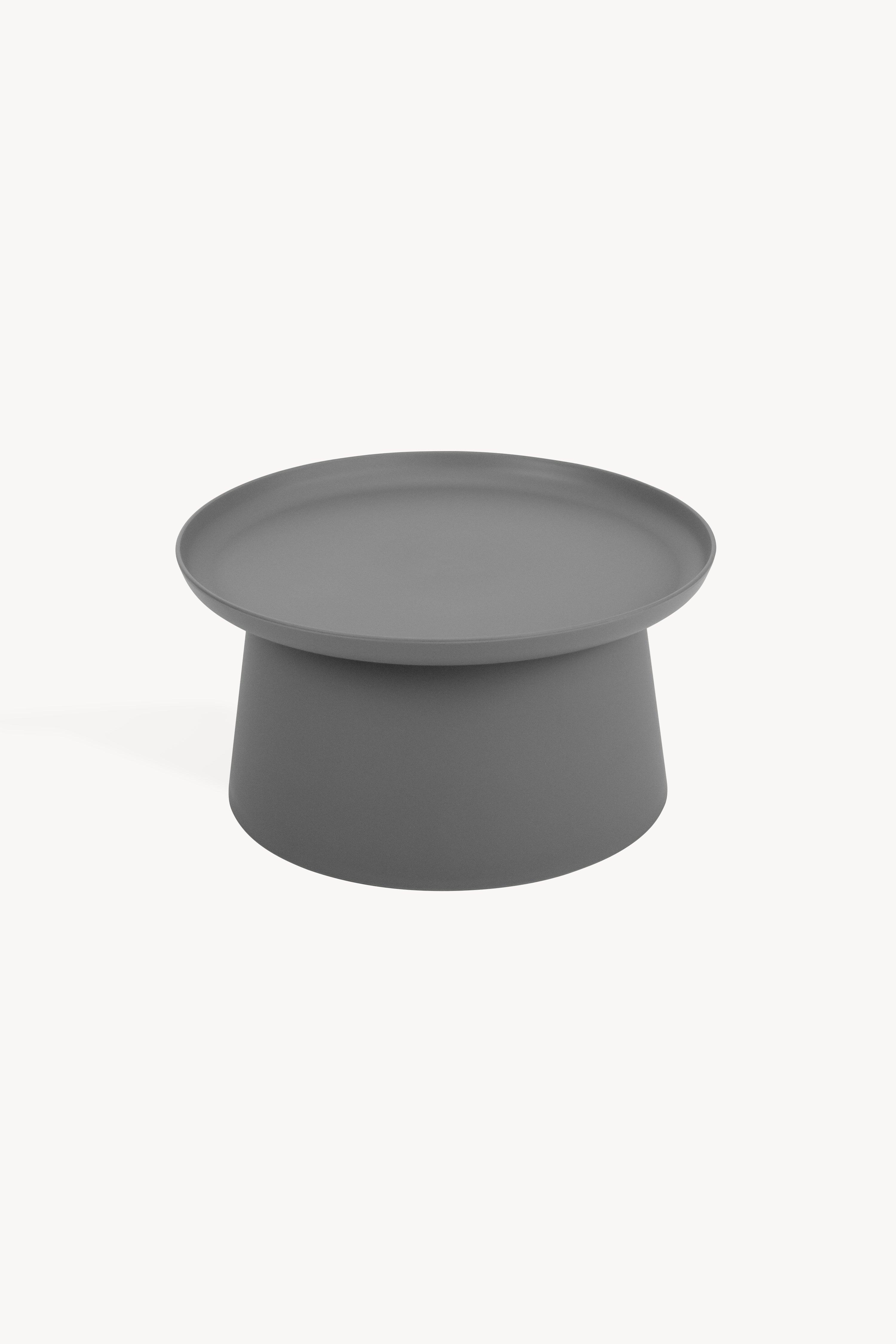 Round coffee table Olivia, 70x70x36 cm, Grey - Detail image 1