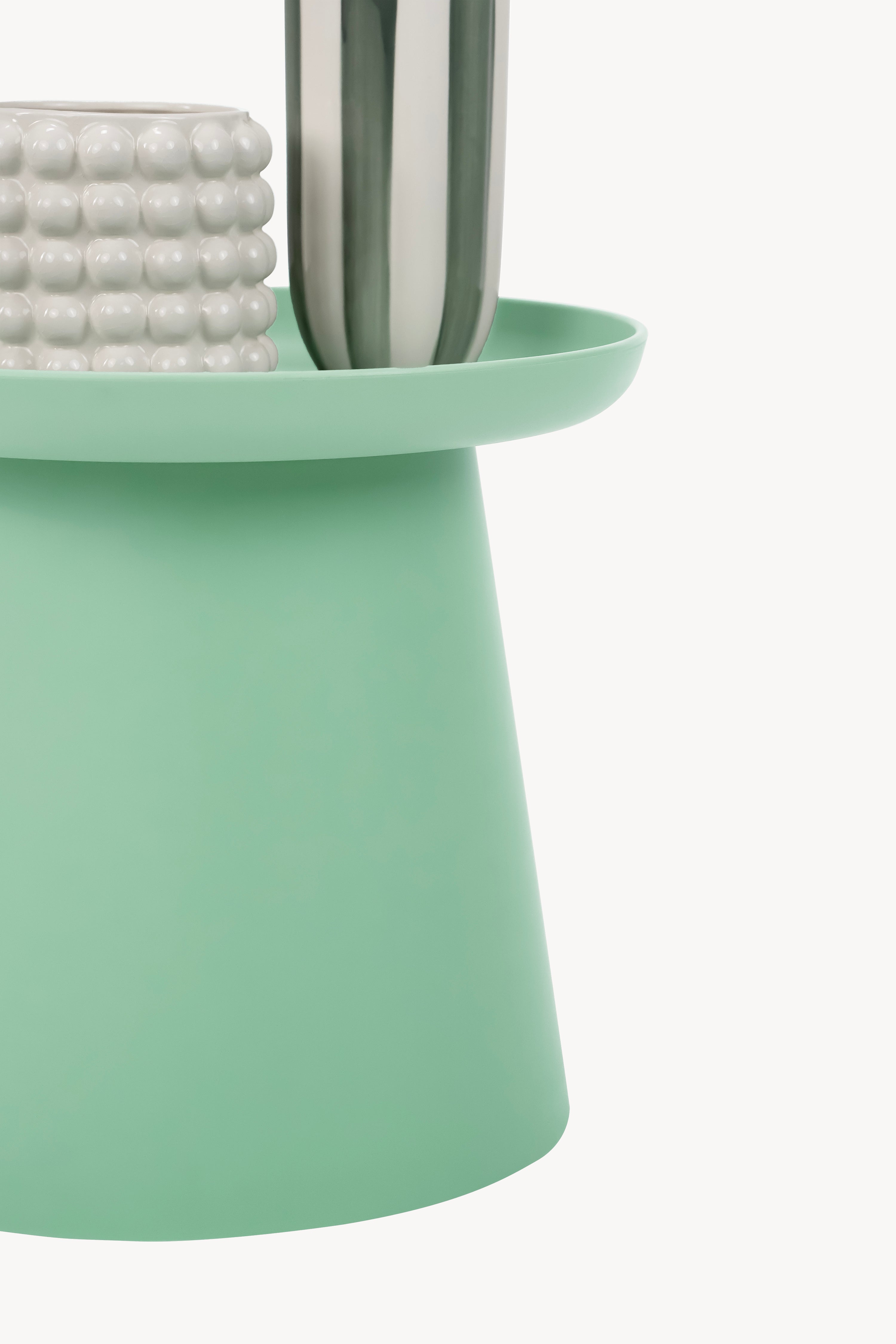 Tavolino rotondo Olivia, 50x50x46,5 cm, Verde - Immagine dettaglio 7
