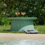 Runder Couchtisch Olivia, 50x50x46,5 cm, Weiß
