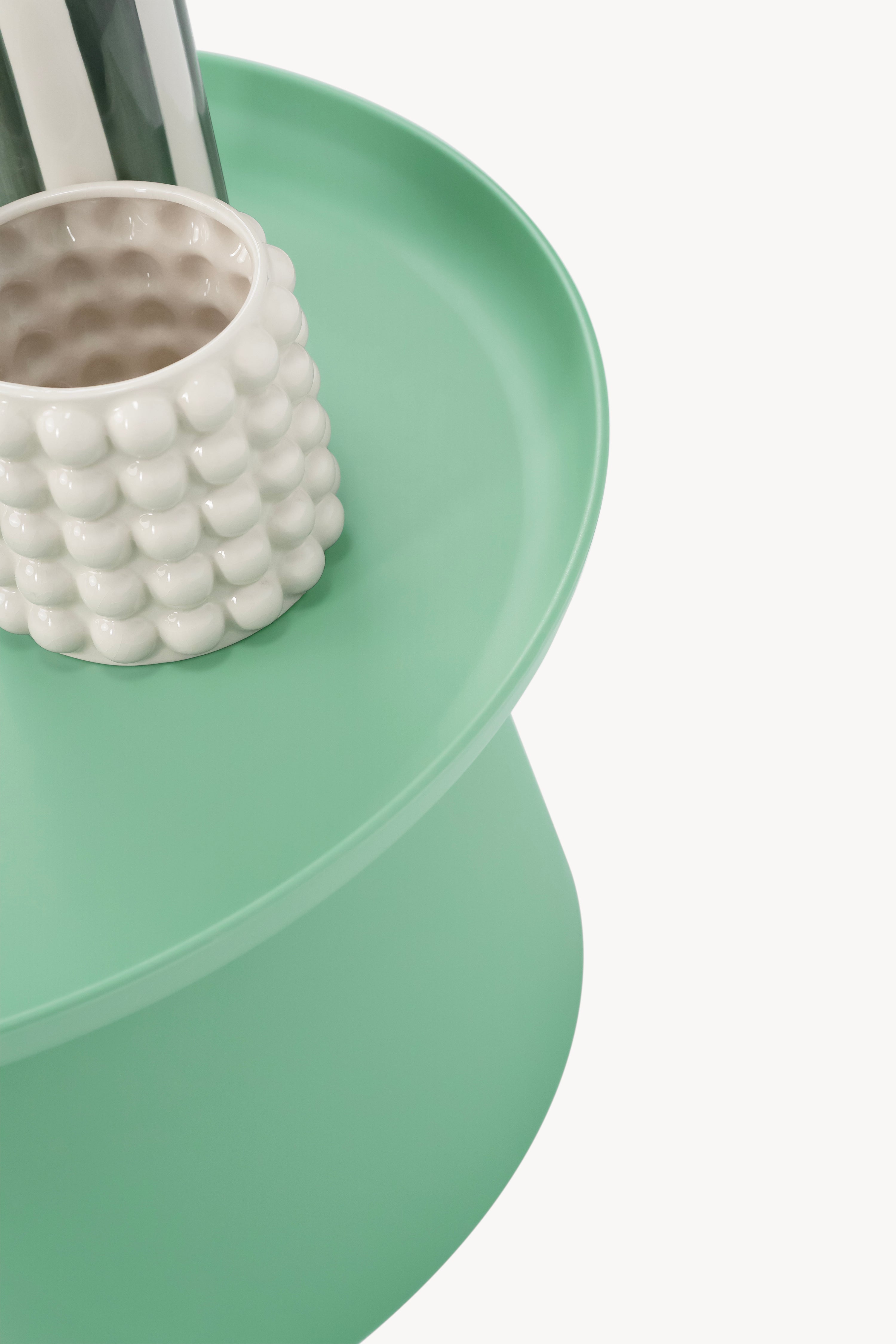 Tavolino rotondo Olivia, 70x70x36 cm, Verde - Immagine dettaglio 7