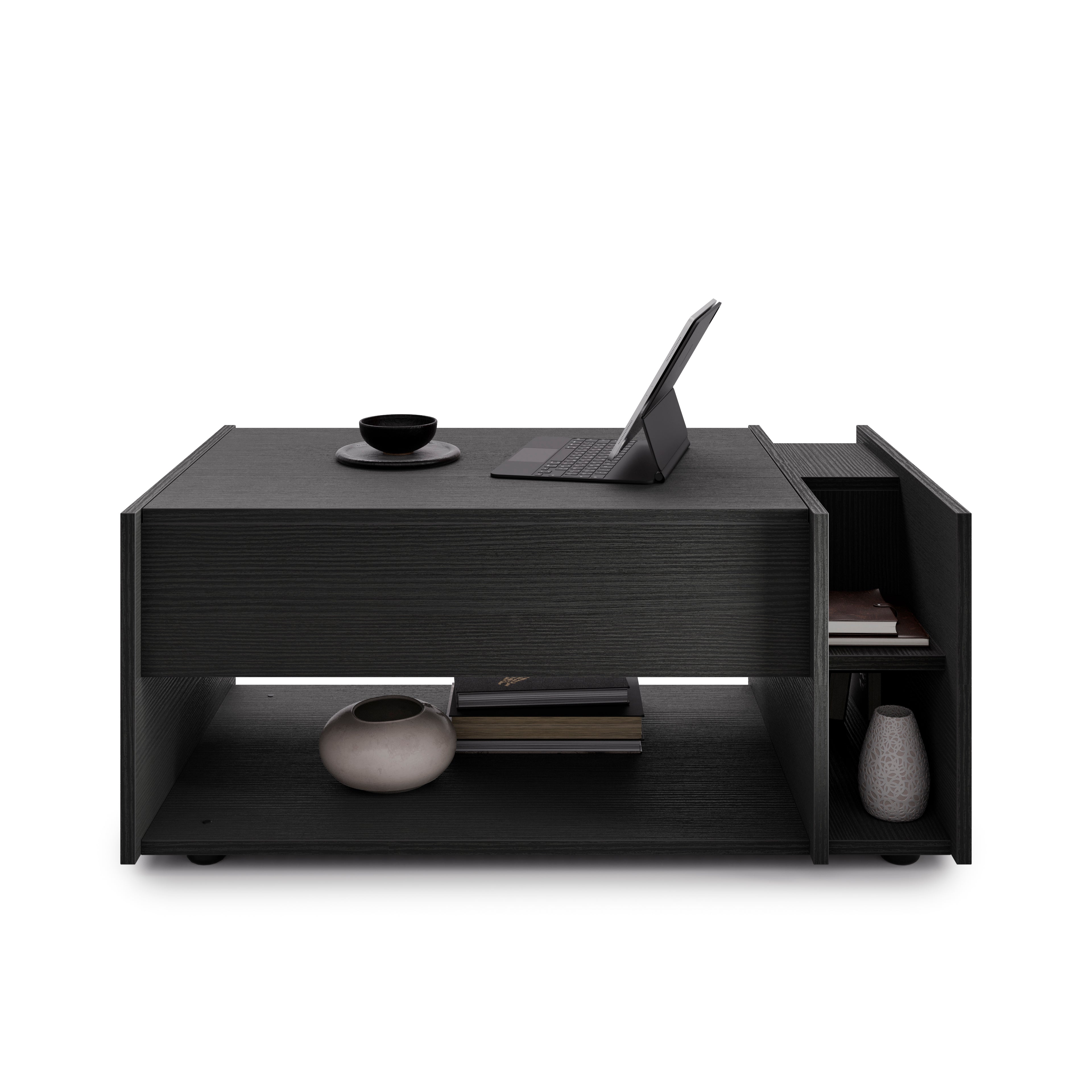 Mesa de Centro Elevable Romina, Fresno Negro - Detail image 2