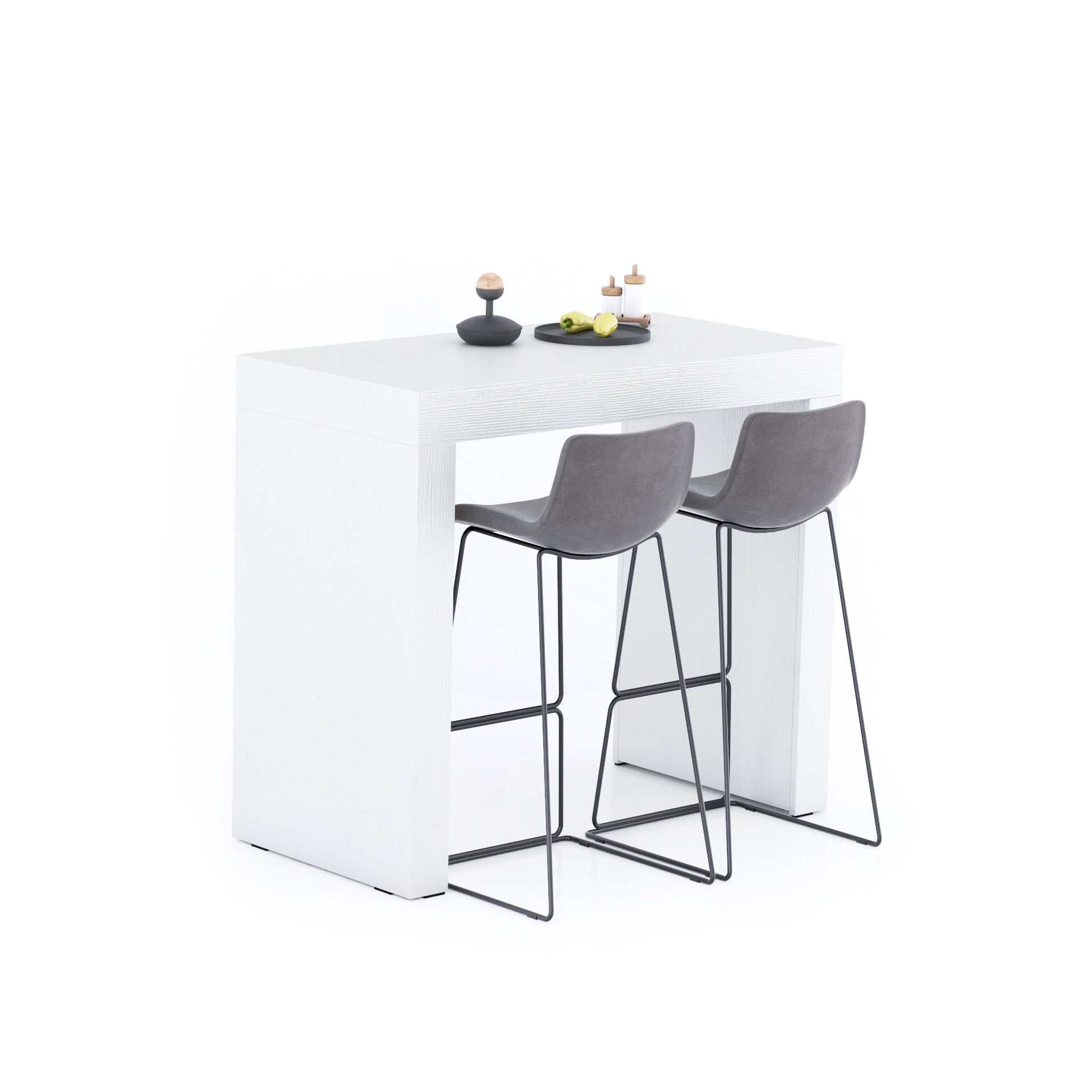 Tavolo Alto Evolution 120x60, Bianco Frassino - Immagine principale