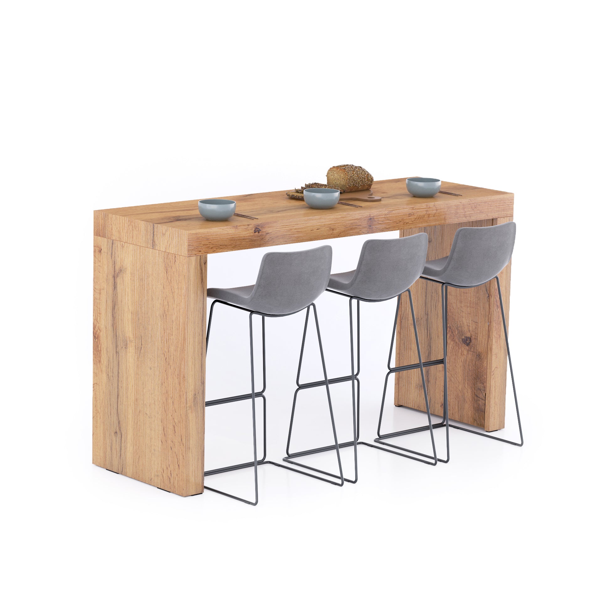 RUSTY HIGH TABLE新品未使用 High Table Bar Table 70.9 x 23.6 in, Rustic Oak