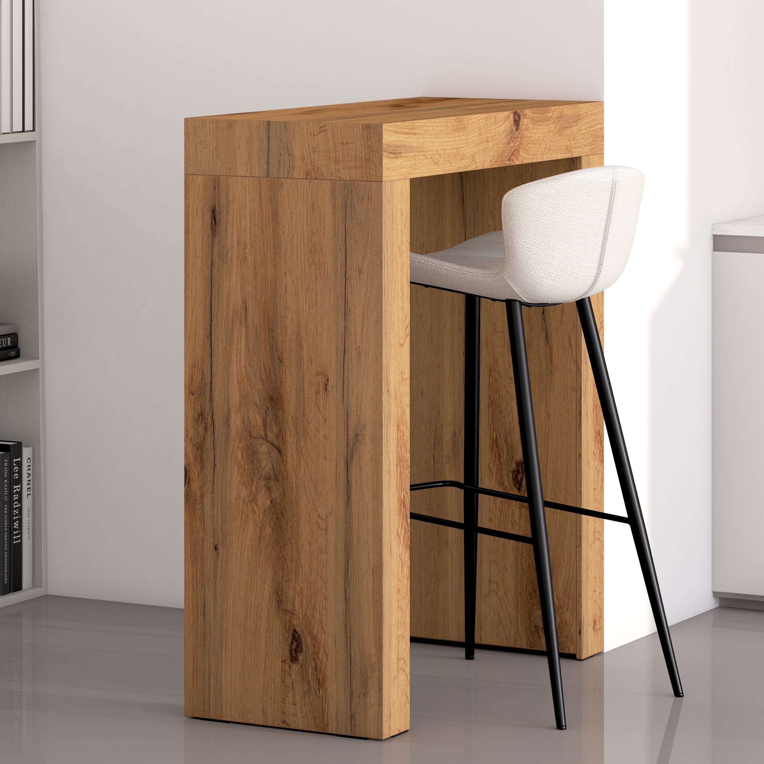 Evolution Hohe Tisch 90x40, Esche, Schwarz - Set image 1