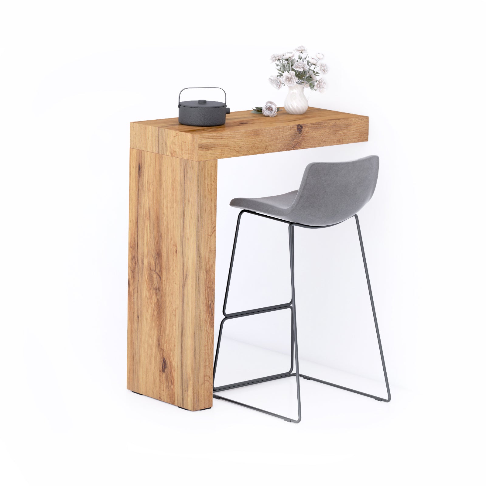 Péninsule Evolution 90x40, Bois Rustique