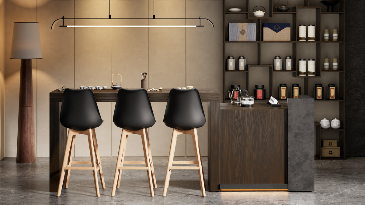 Masă Înaltă Evolution 180x60, Nuc Închis - Imagine set 2