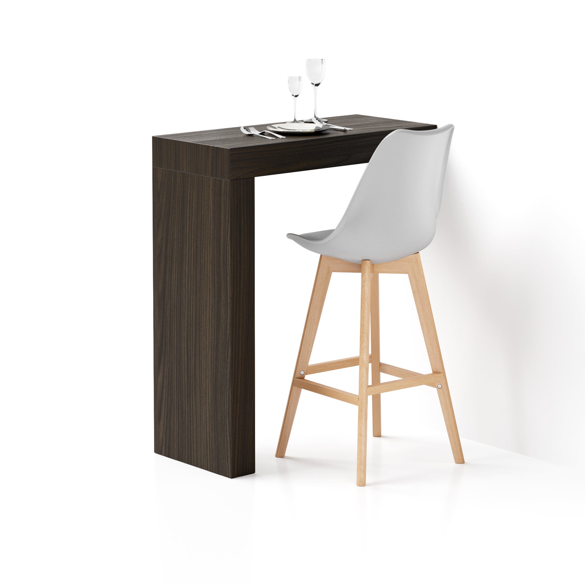 Péninsule Evolution 90x40, Noyer Américain