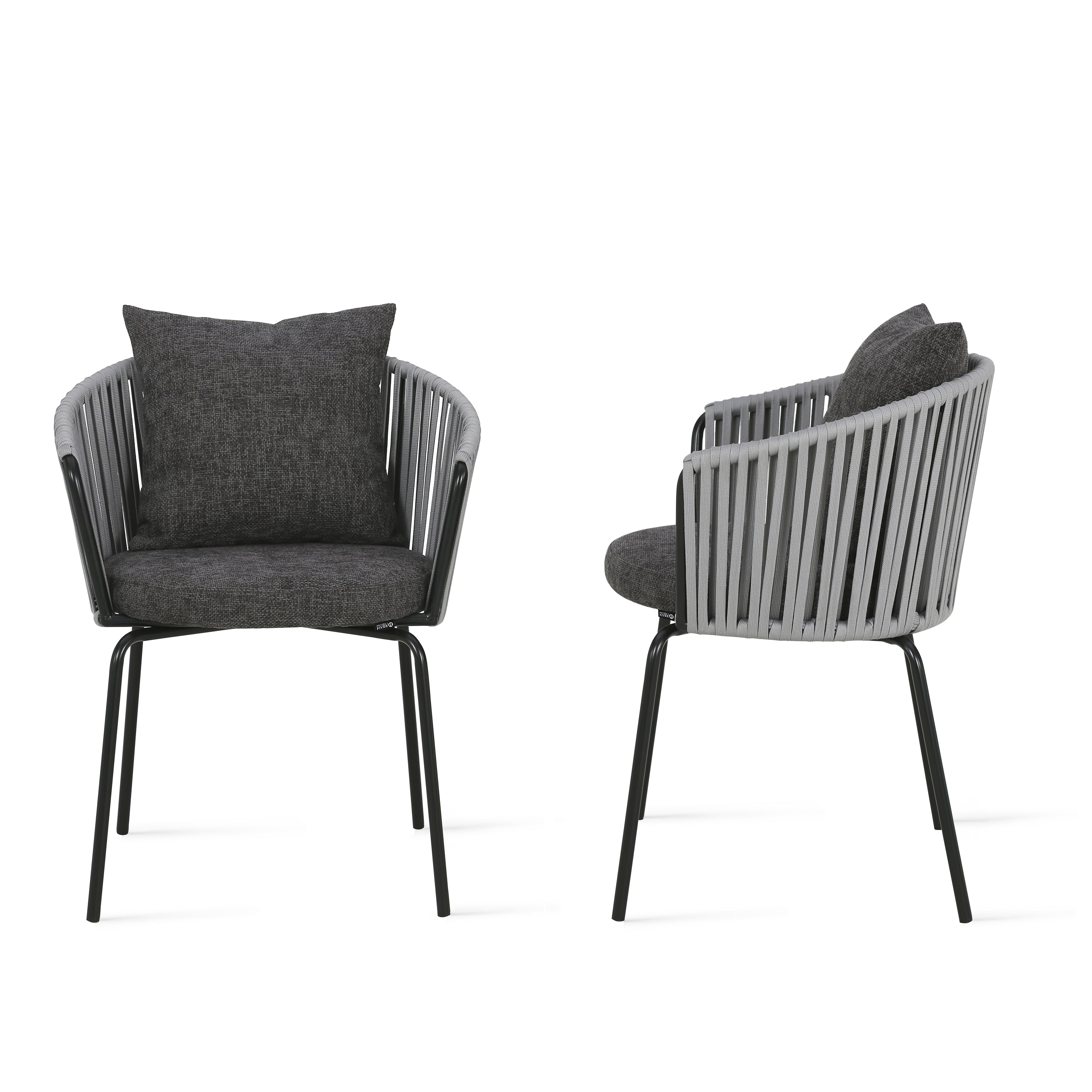 Fabric Chair Anna, Anthracite - Detail image 5