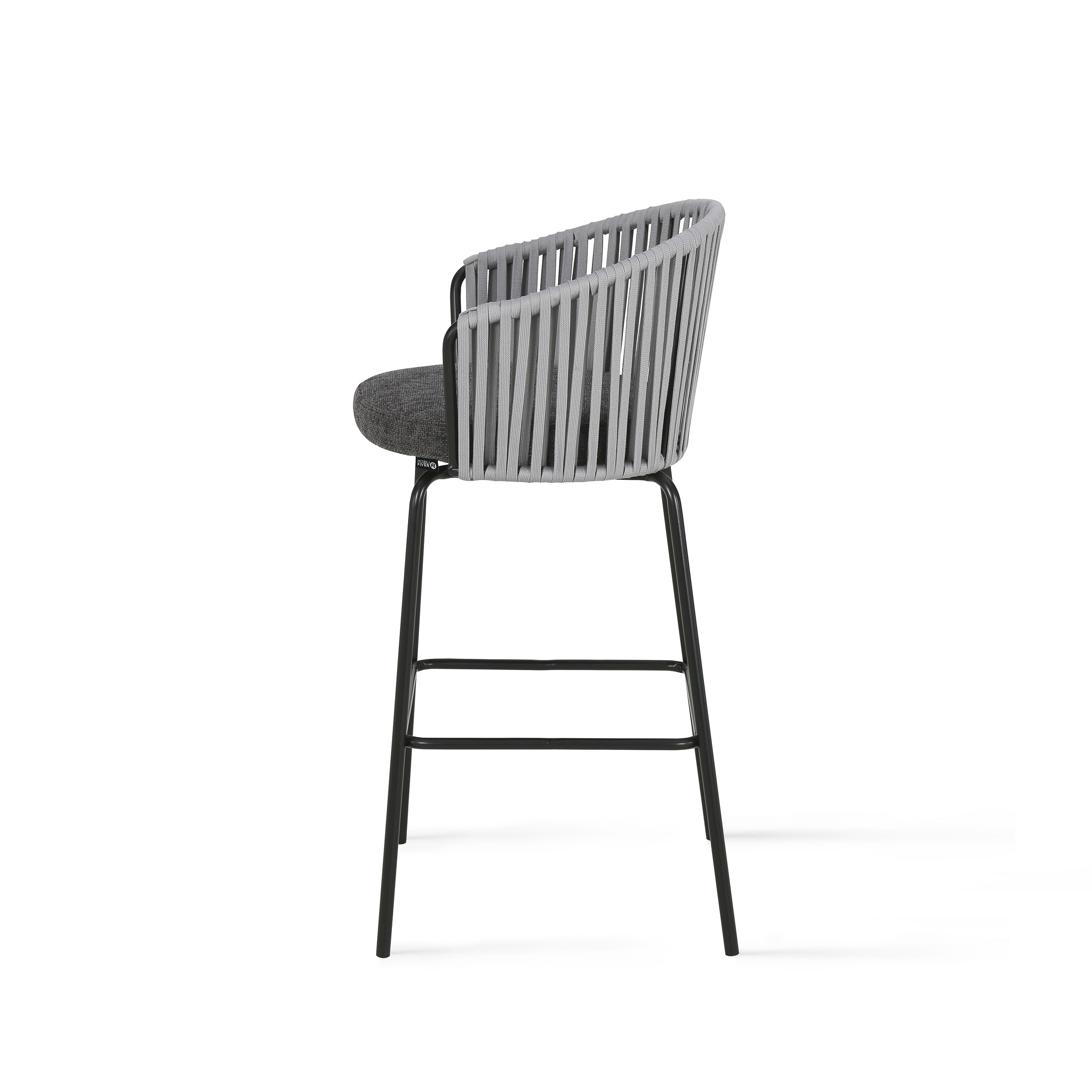 Anna Stoffhocker, 2er-Set, Anthrazit - Detail image 7