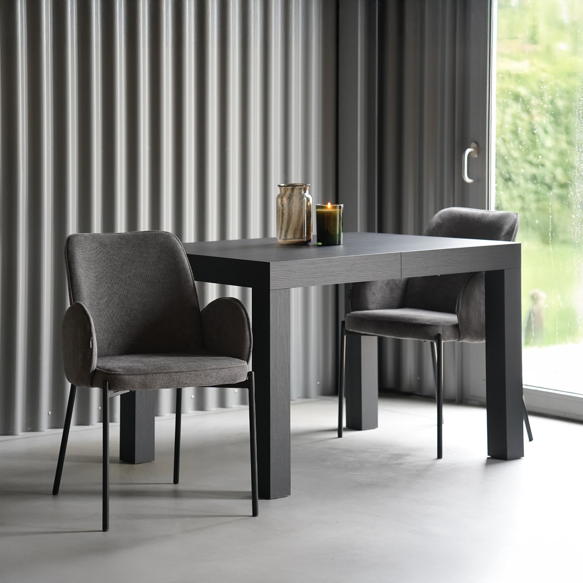Agata Fabric Chairs, Set of 2, Ice White - Set image 2