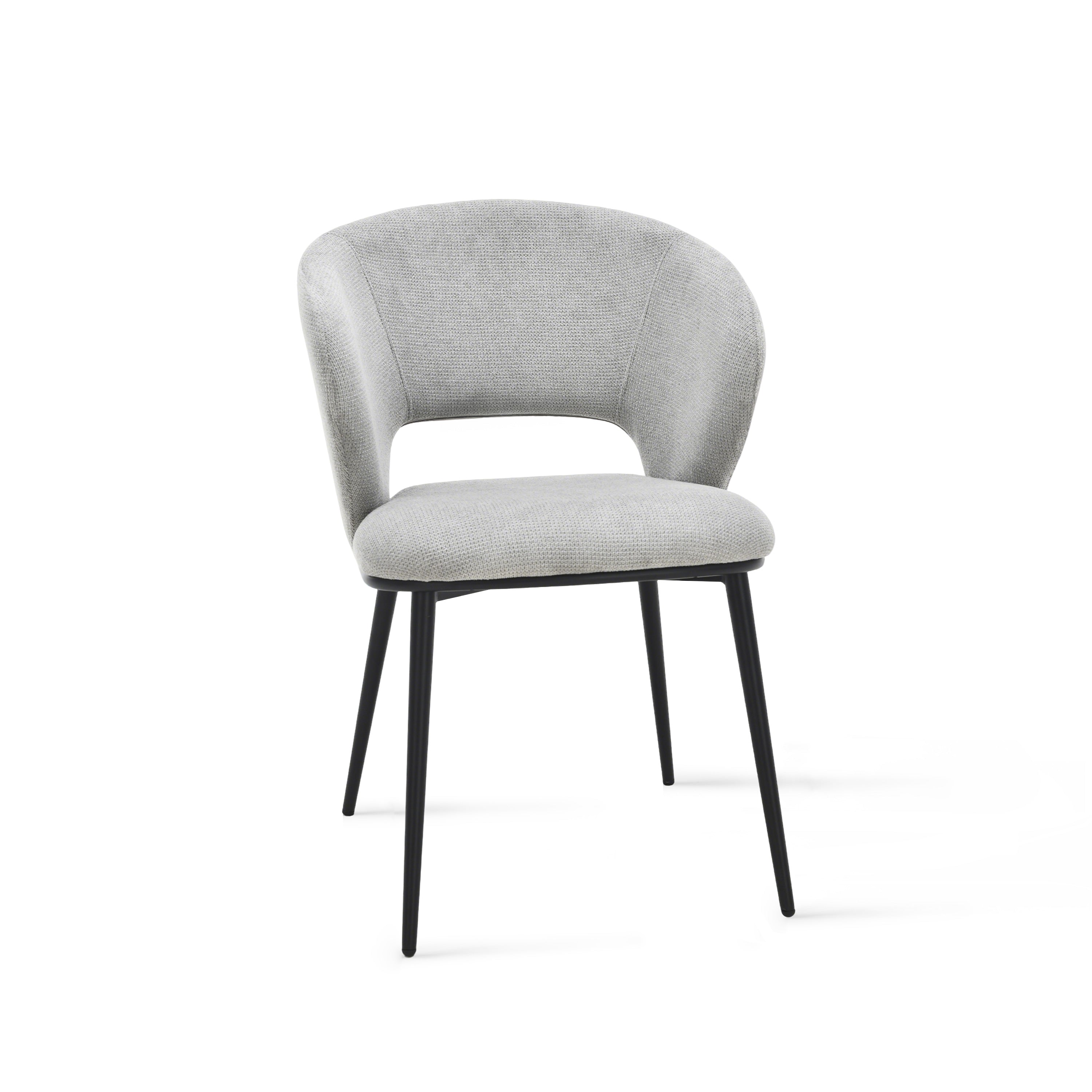 Alice Fabric Chairs, Set of 2, Ice Grey - Detail image 5