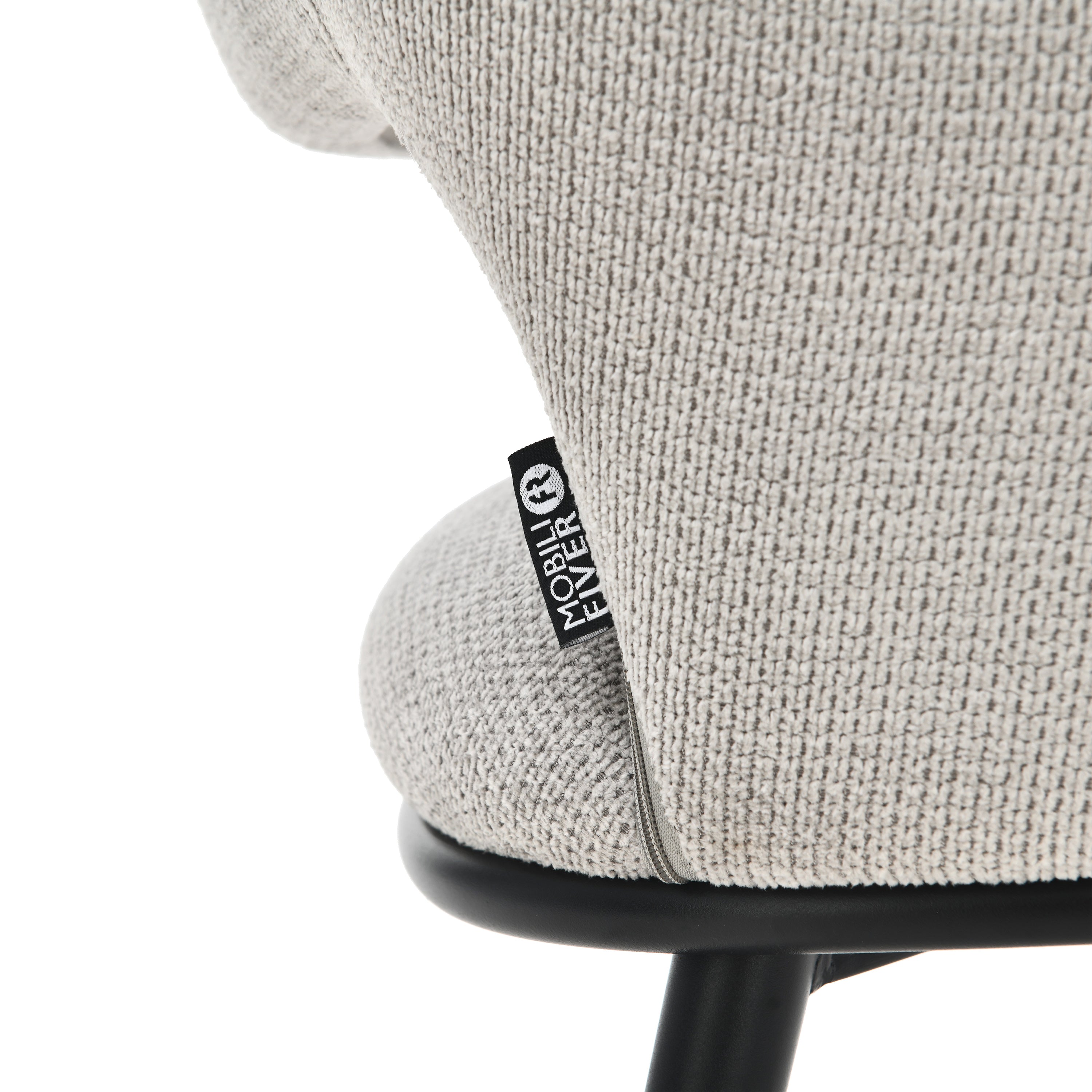 Alice Fabric Chairs, Set of 2, Ice Grey - Detail image 10