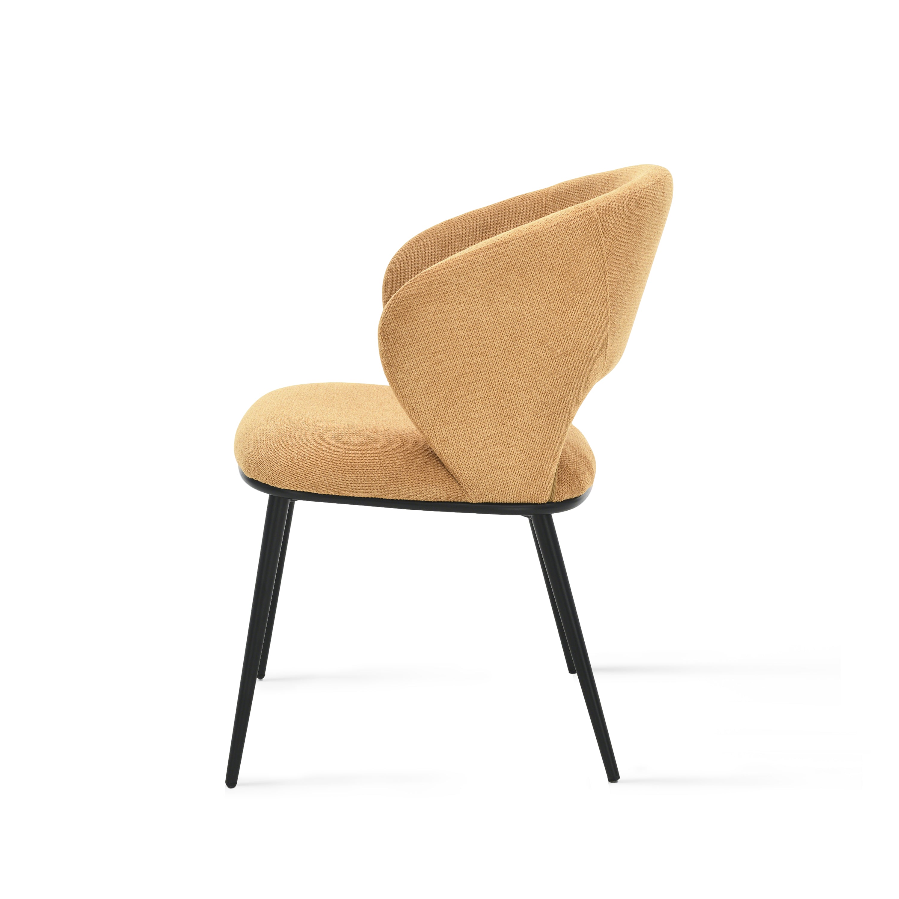 Alice Fabric Chairs, Set of 2, Orange - Detail image 3